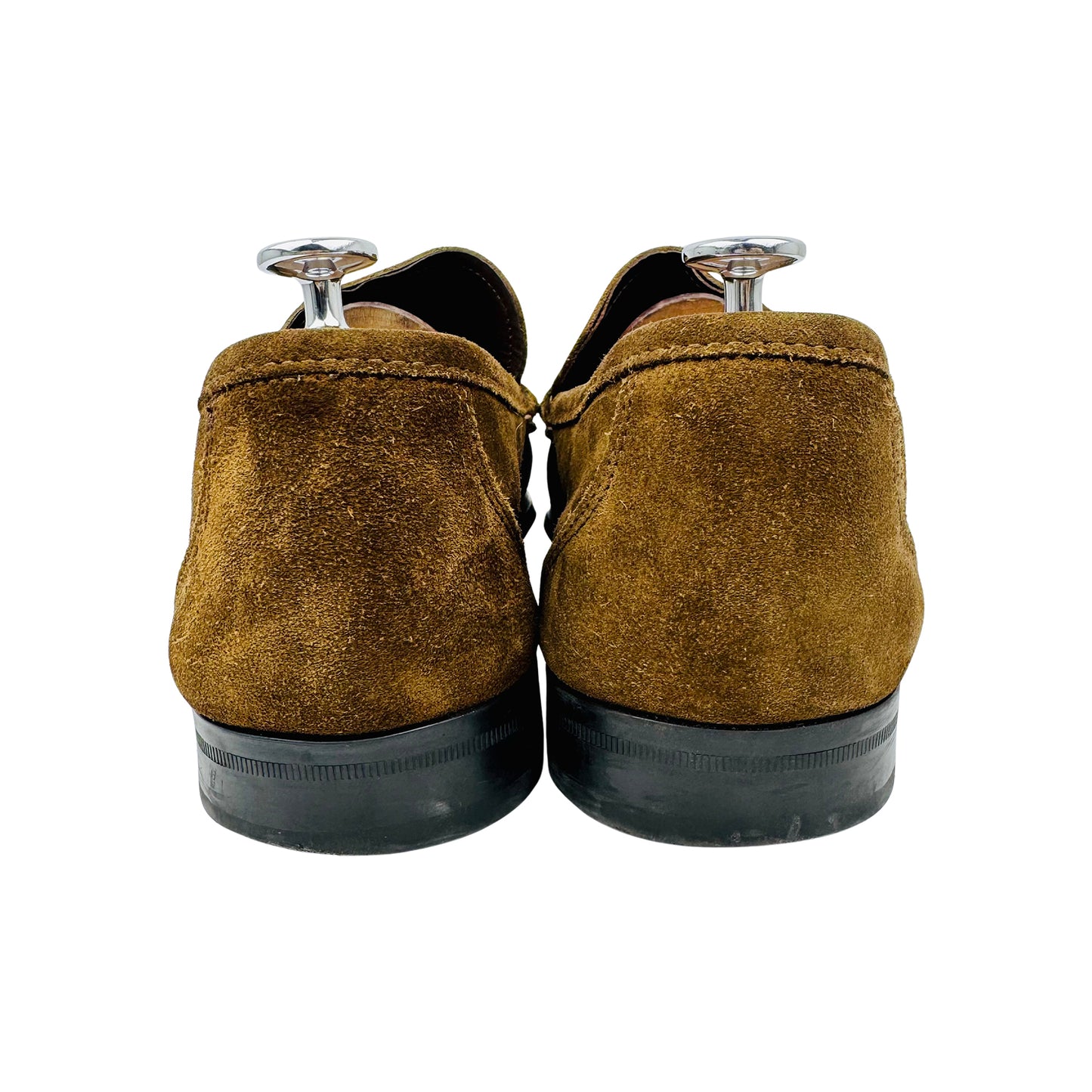 Salvatore Ferragamo Gancini Bit Suede Loafers (Size 44/44.5)