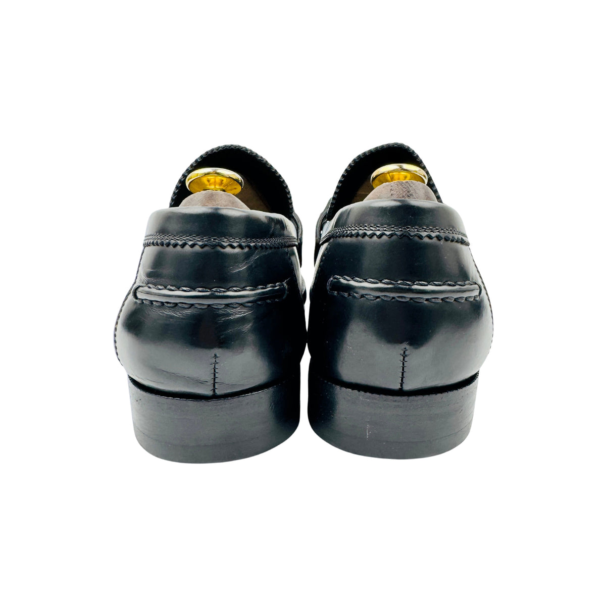 Louis Vuitton Major Black Leather Loafers (Size 43/43.5)