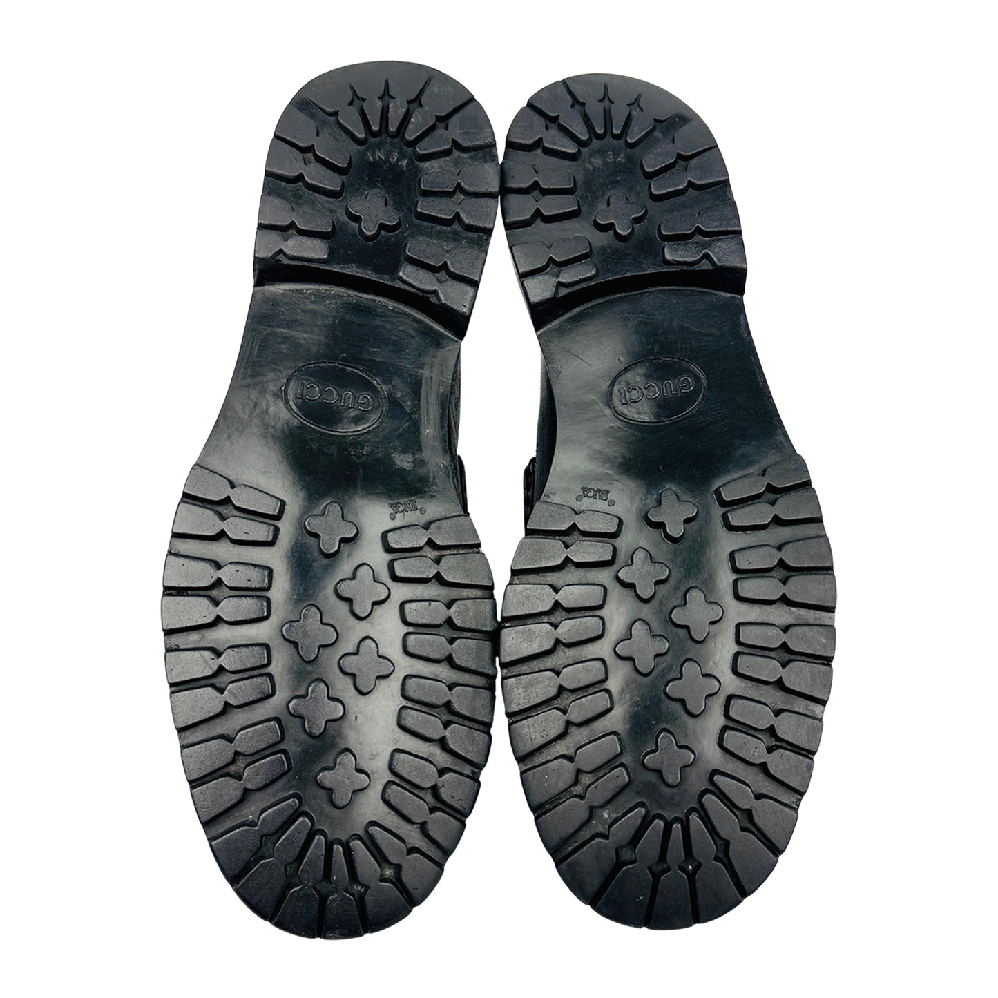 Gucci Black Lug Sole Loafers (Size 41/41.5) - 1116030