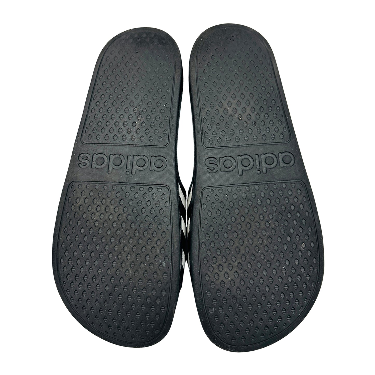Adidas Adilette Aqua Black Foam Slides (Size 43)