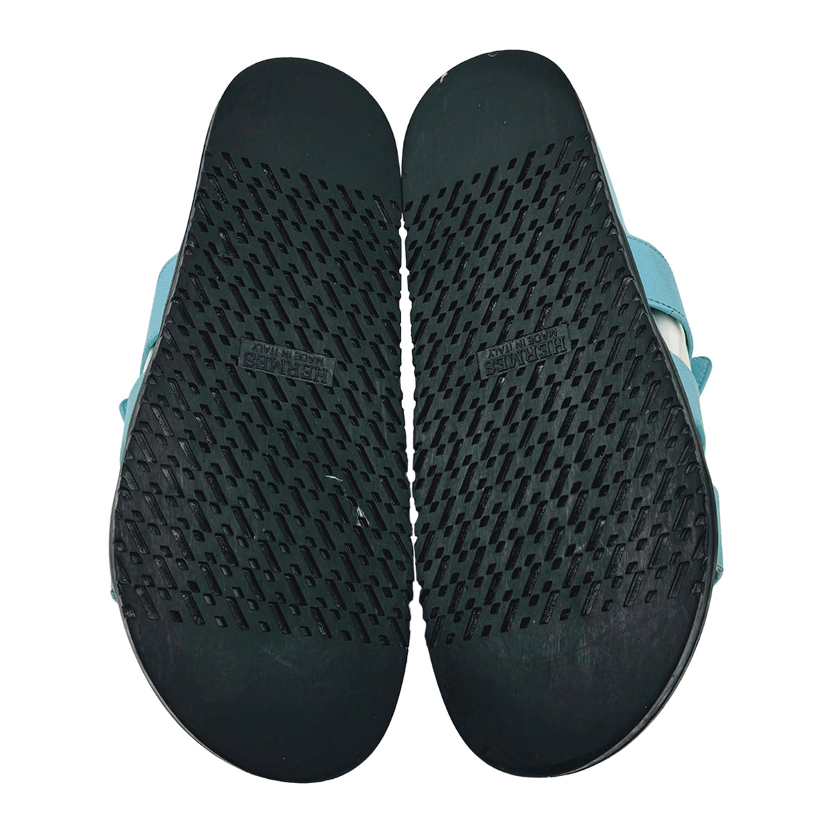 Hermes Chypre Celestial Blue Slides (Size 40) - H221830Z