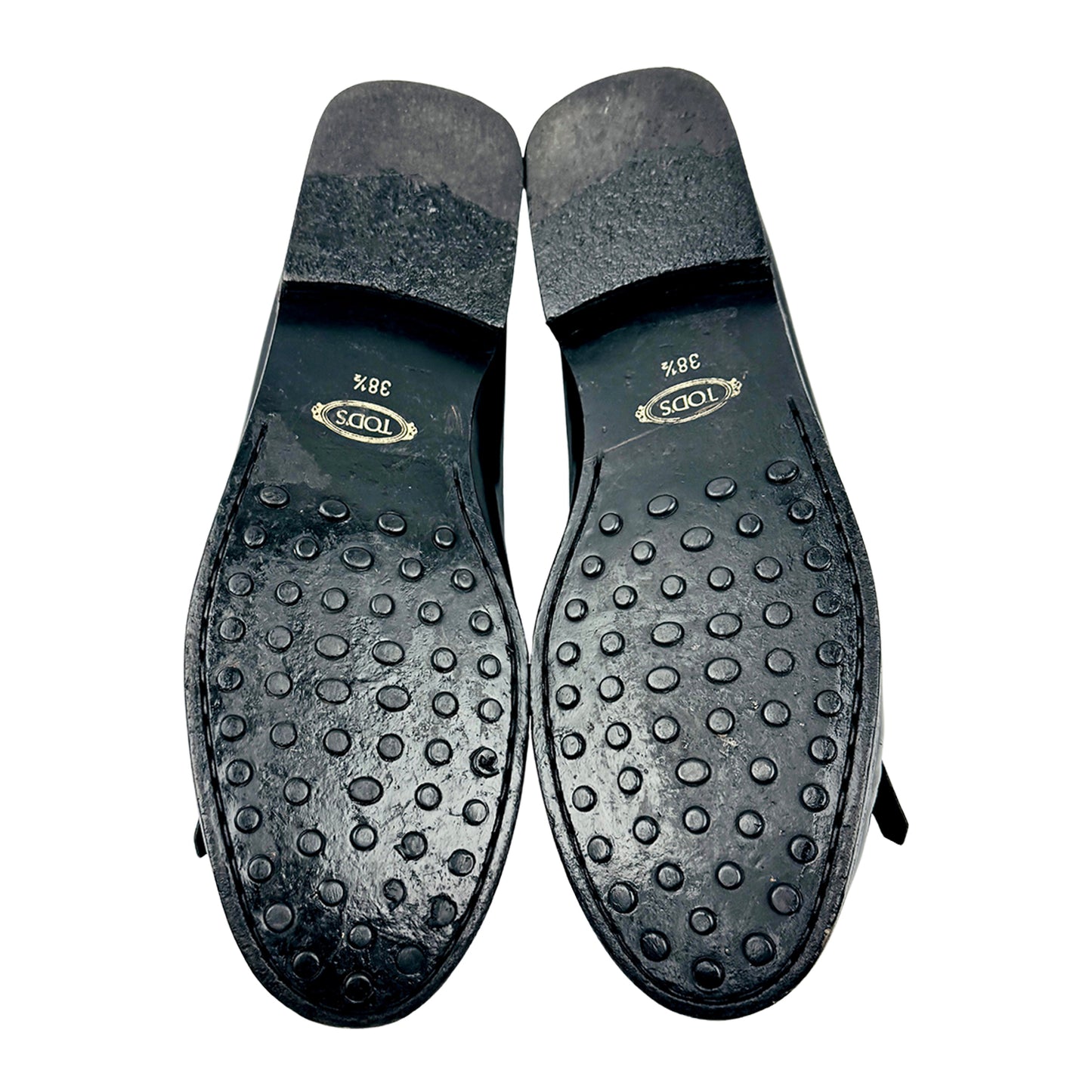 Tod's Black Leather Kiltie Tassel Loafers (Size 38.5)