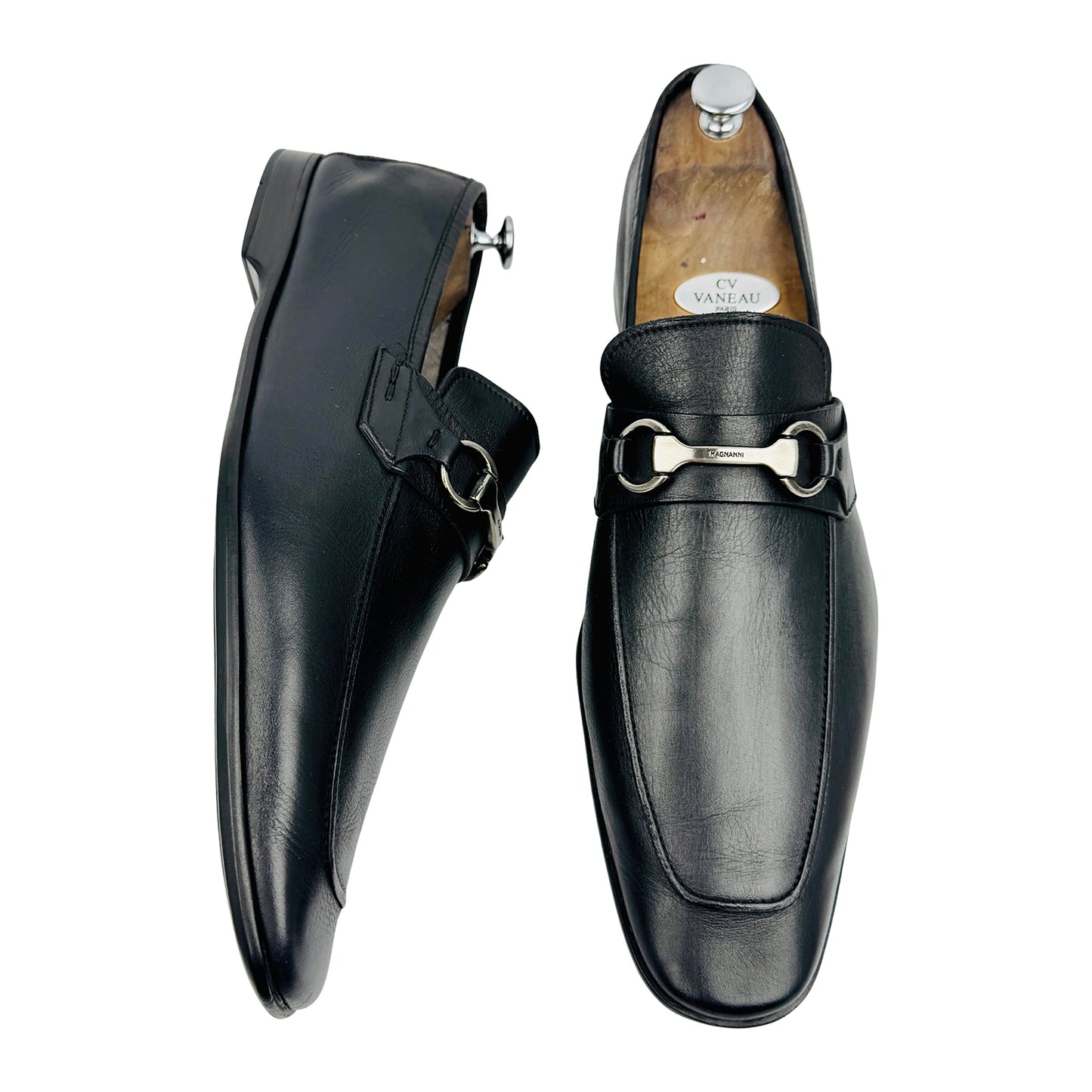 Magnanni Rafa II Black Loafers (Size 46.5) - 15804