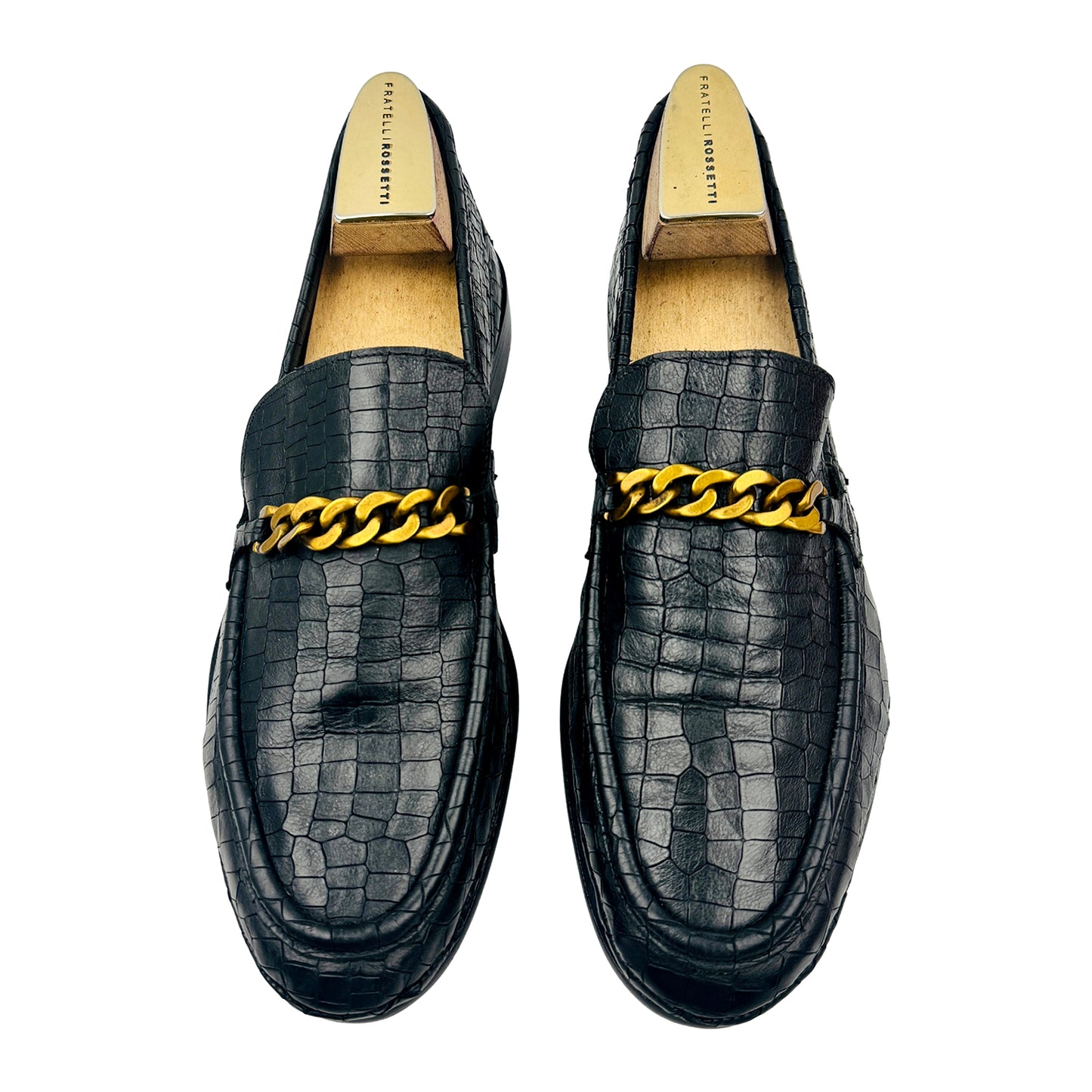Kurt Geiger Luca Gold Chain Loafers (Size 43.5) - 3567009109