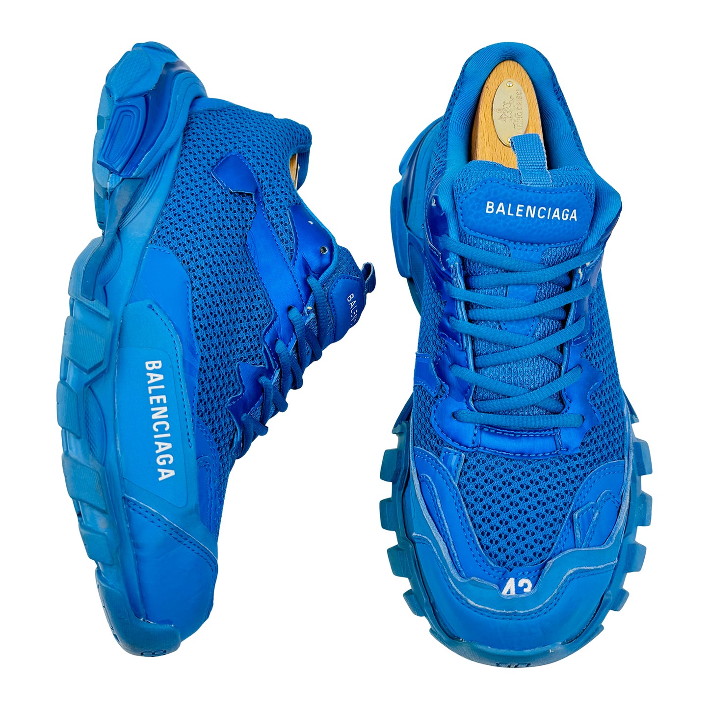 Balenciaga Men's Track.3 Blue Sneakers (Size 43) - 700875