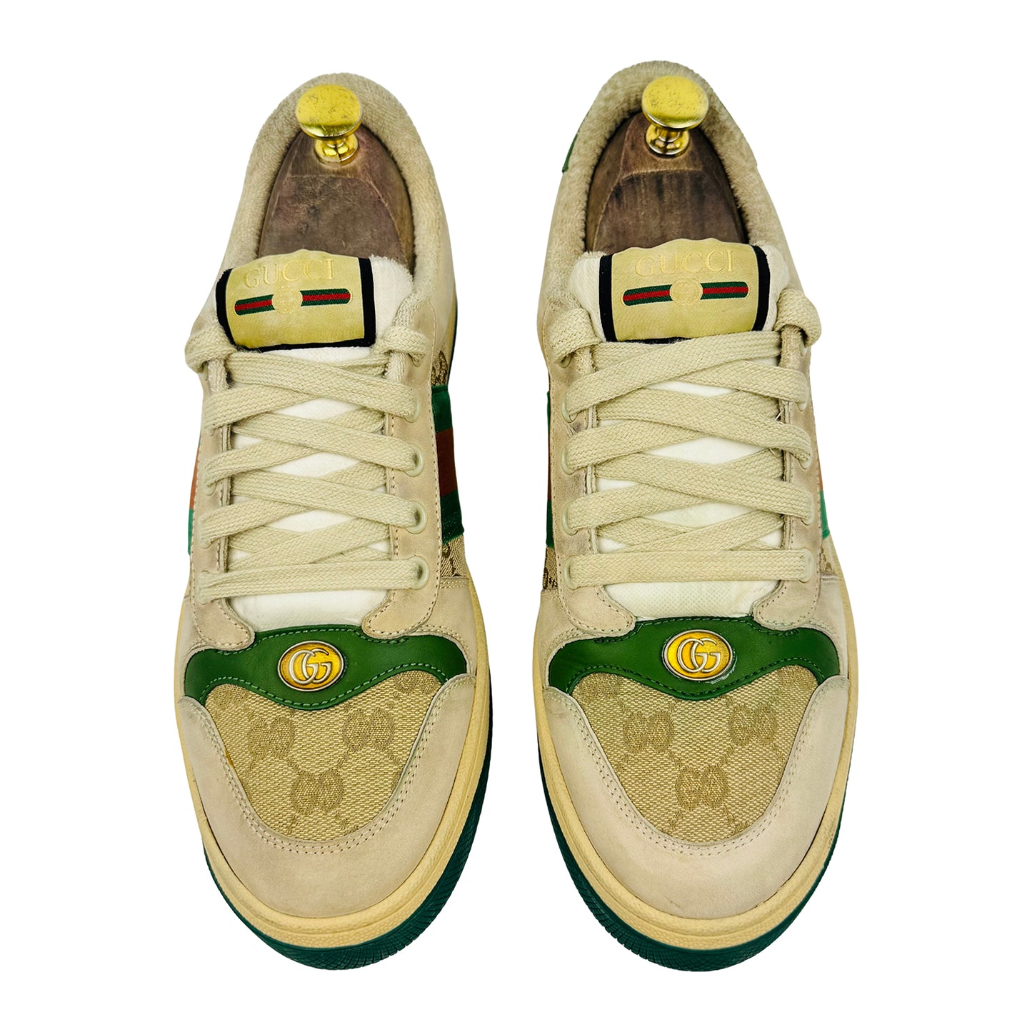 Gucci Men's Screener Beige Sneakers (Size 41)