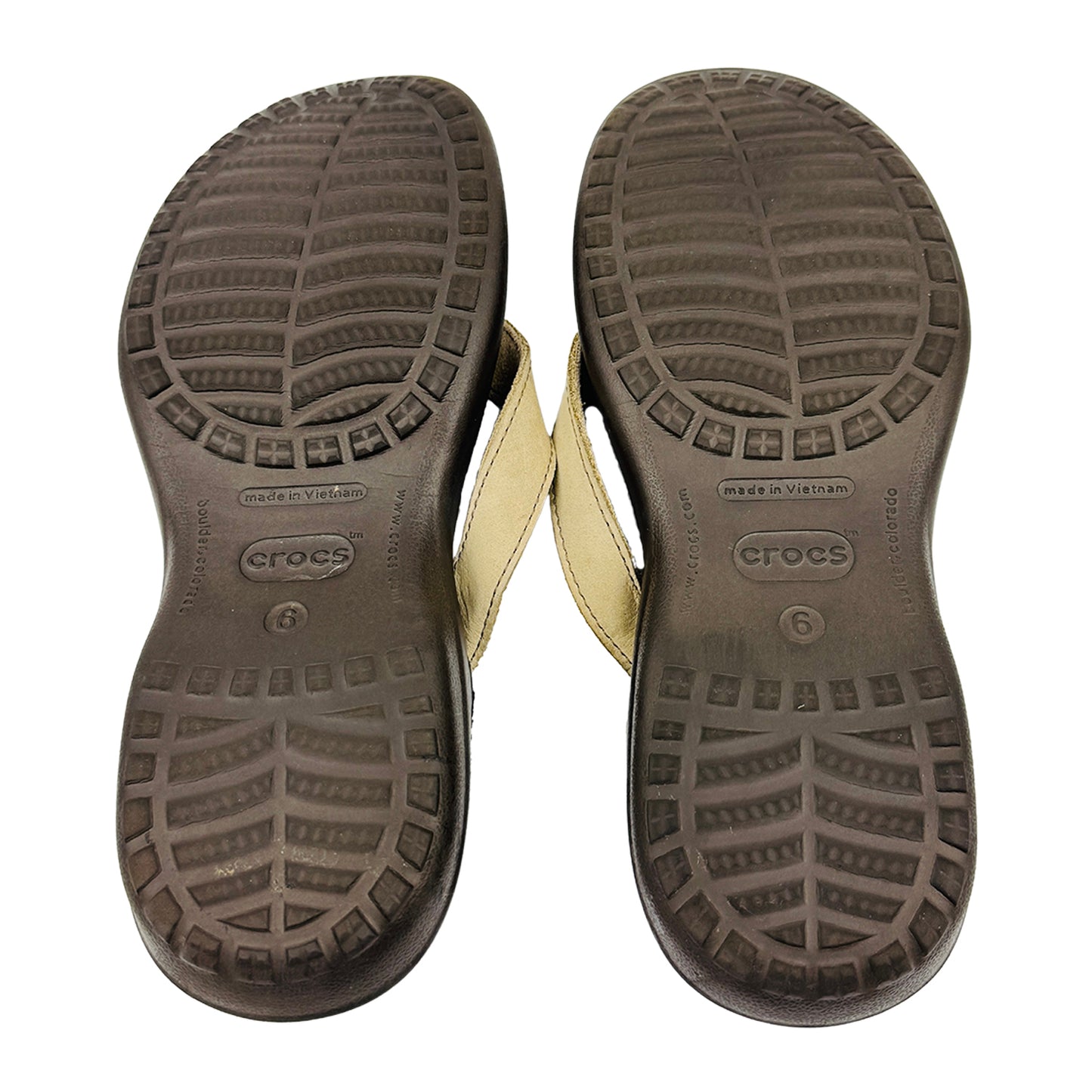 Crocs Capri V 'Beige Brown' Slippers (Size 39)