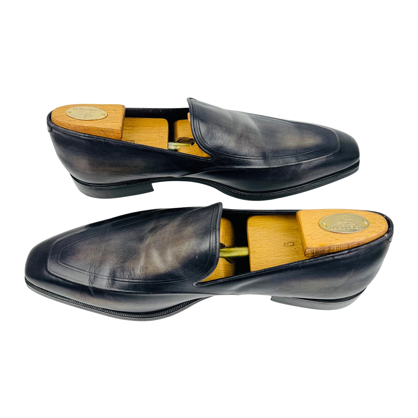 Berluti Men's Black Calf Leather Italian Loafers (Size 44/44.5)