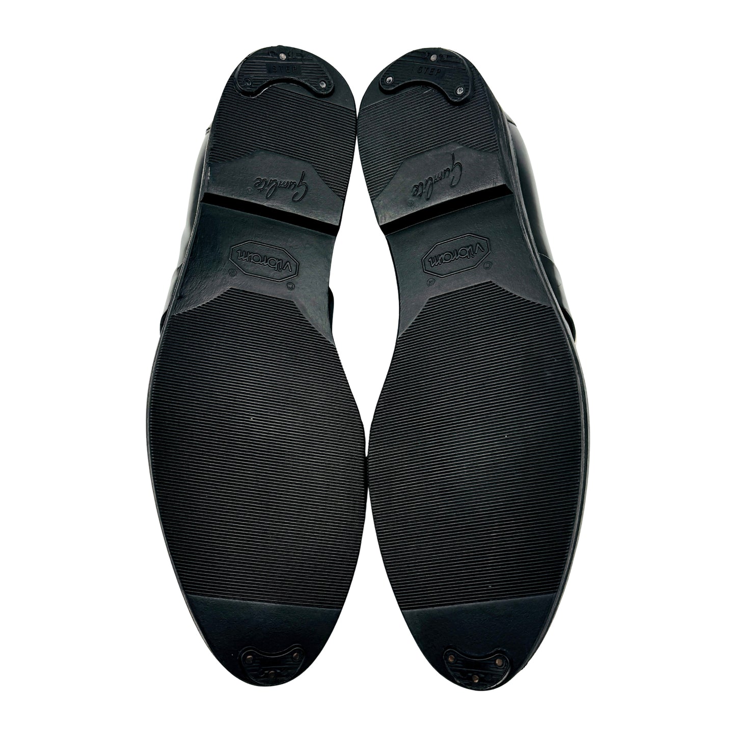 Gucci Men's GG Logo Black Leather Loafers (Size 45/45.5) - 233506