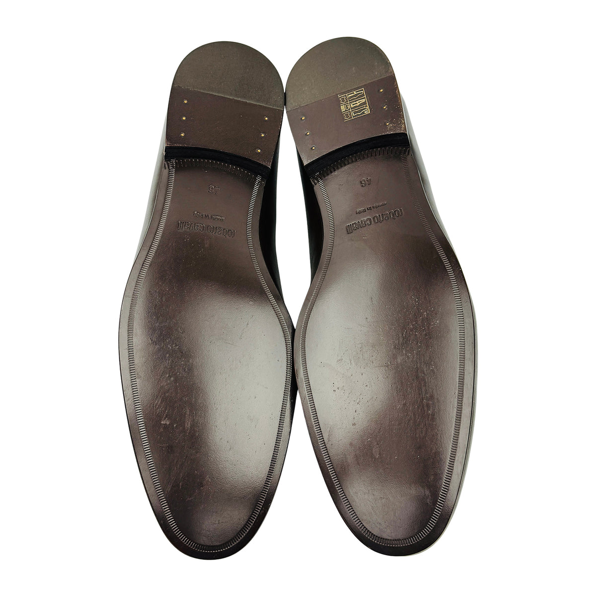 Roberto Cavalli RC Monogram Leather Loafers (Size 46)