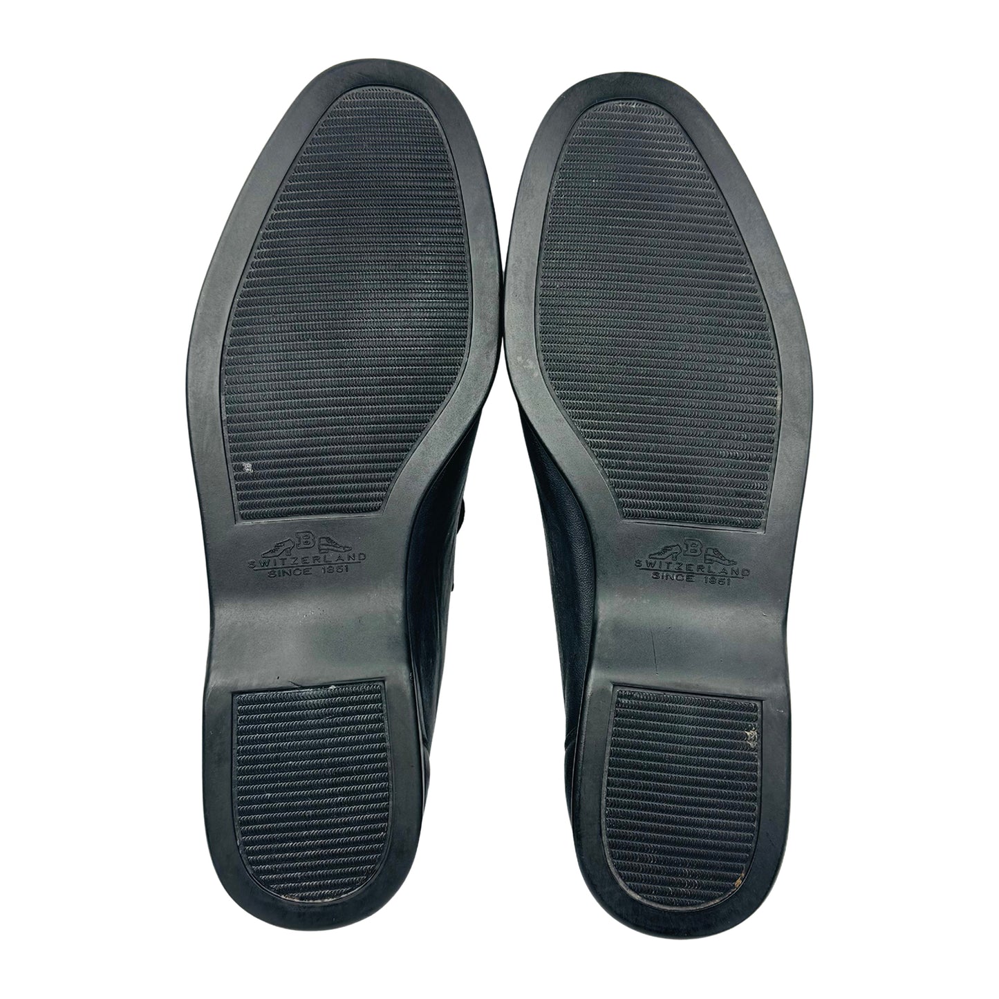 Bally Men's Black Leather Boat Shoes (Size 42.5)