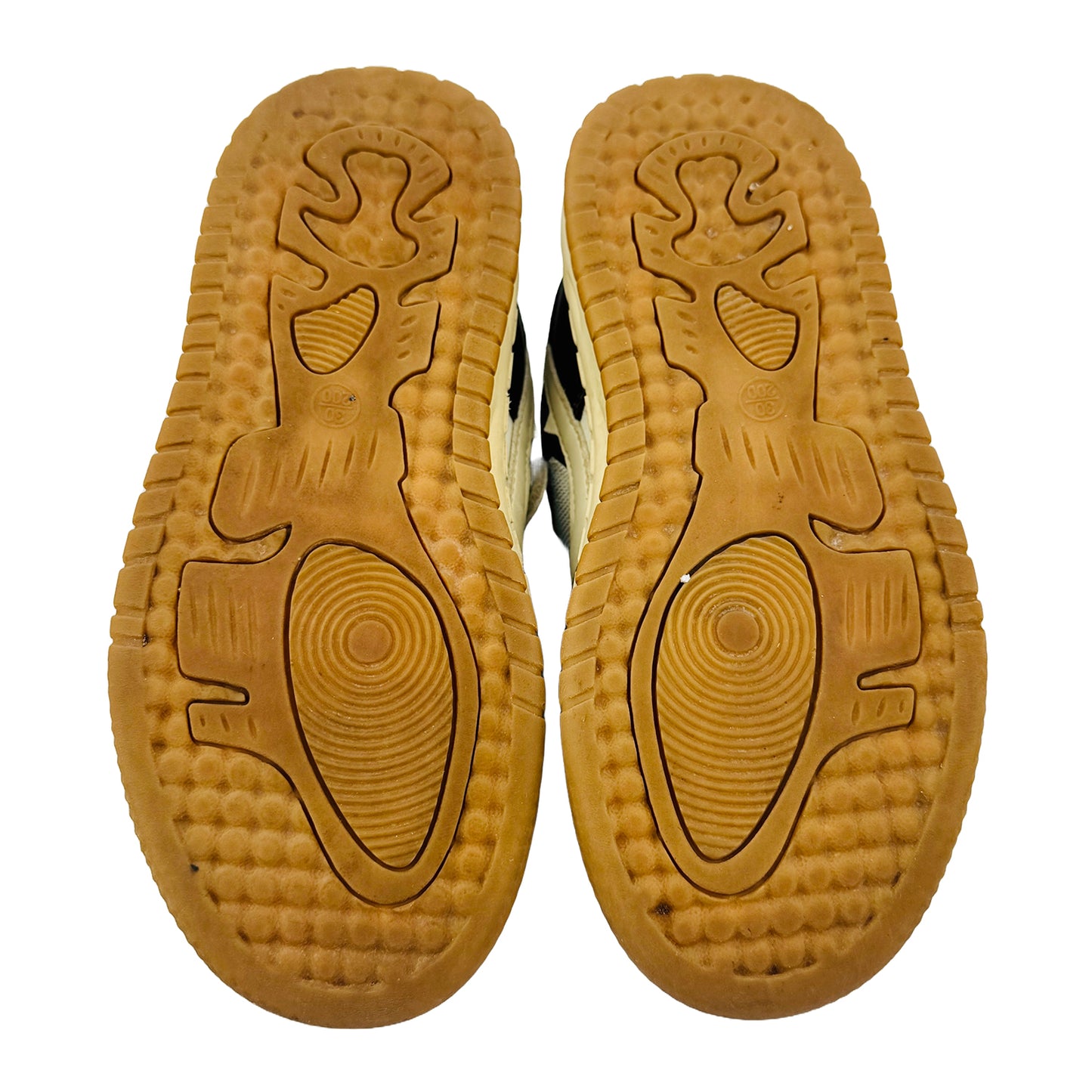 Outsole image of Nike Kid's Green White Fashion Sneakers (Size 30)
