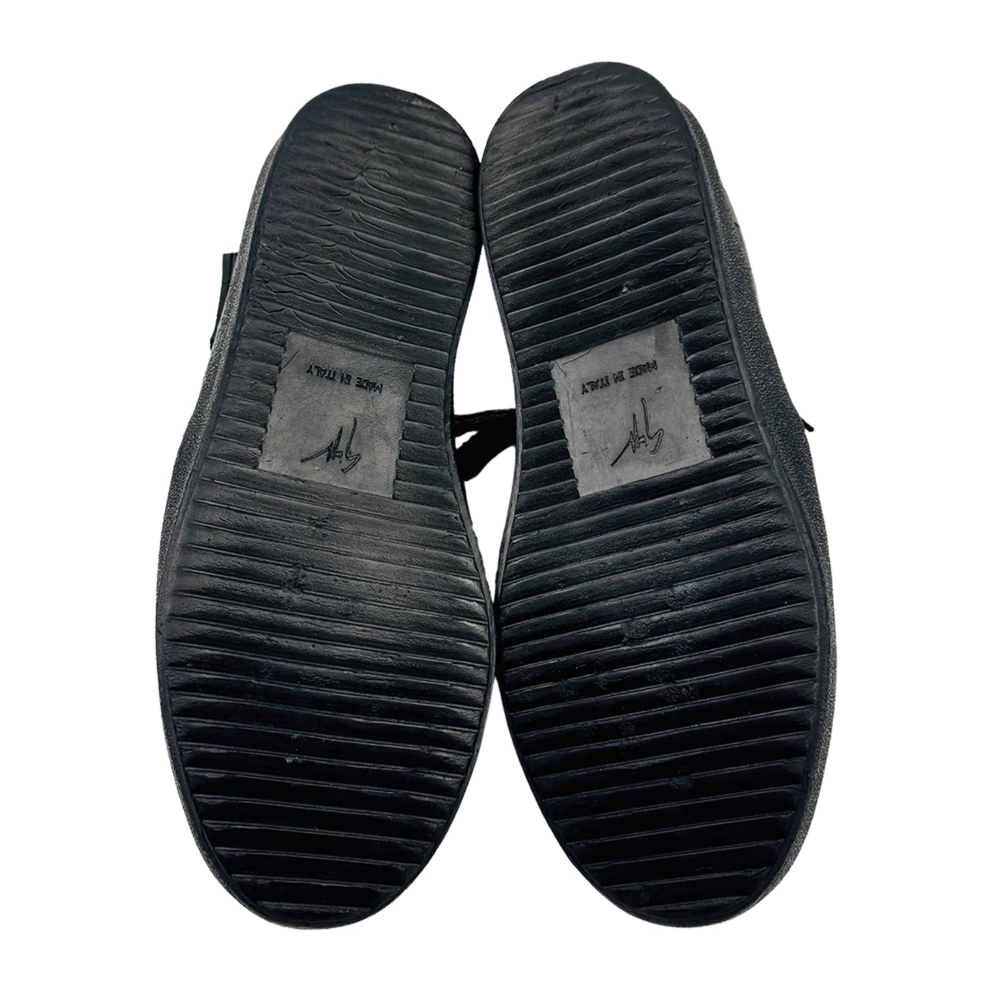 Giuseppe Zanotti Conley Zip Croc Embossed Shoes (Size 40)