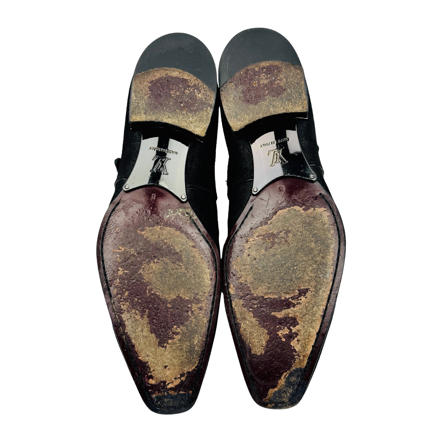 Louis Vuitton Men's Suede Monkstrap Shoes (Size 42.5)