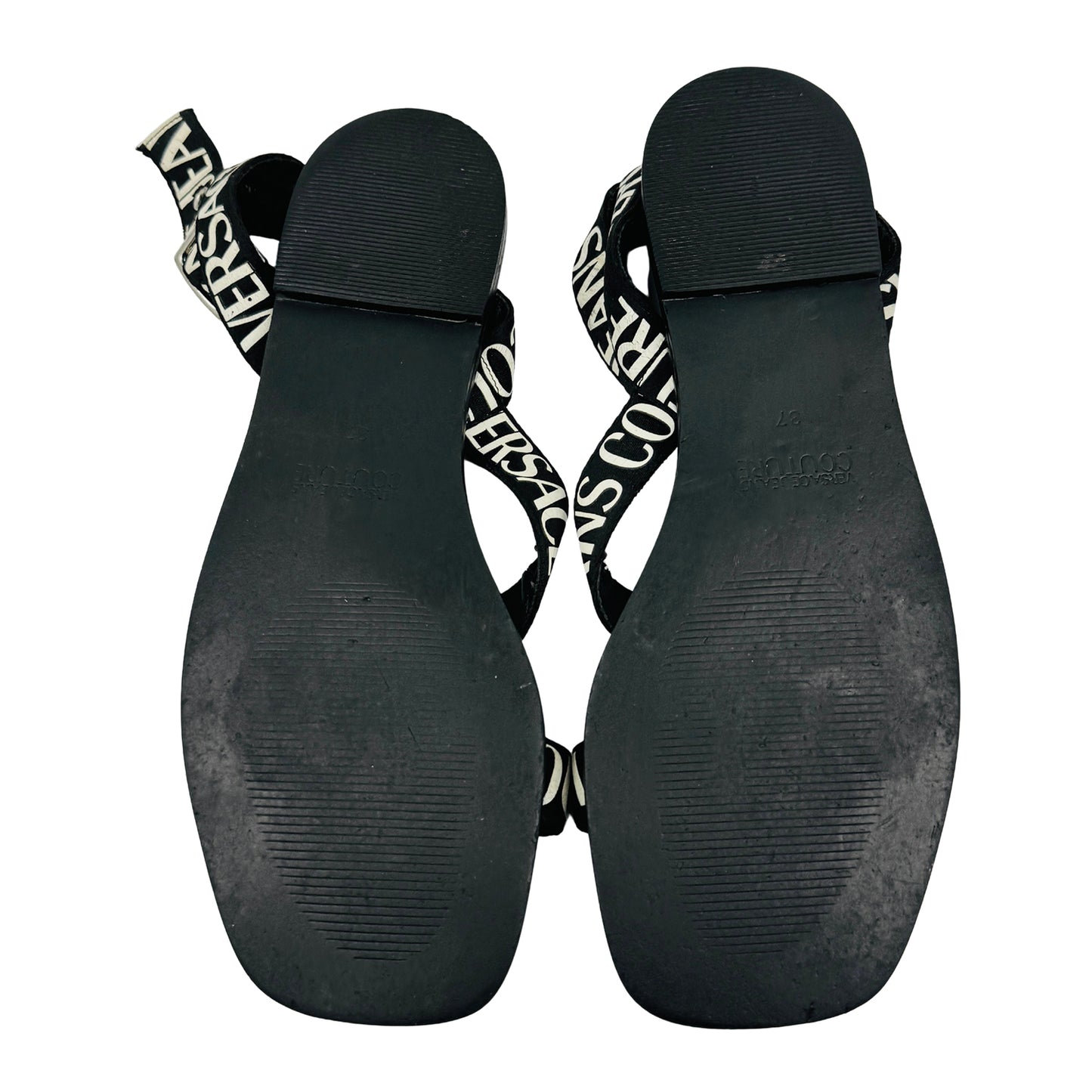 Versace Jeans Couture Black Sandals (Size 37)