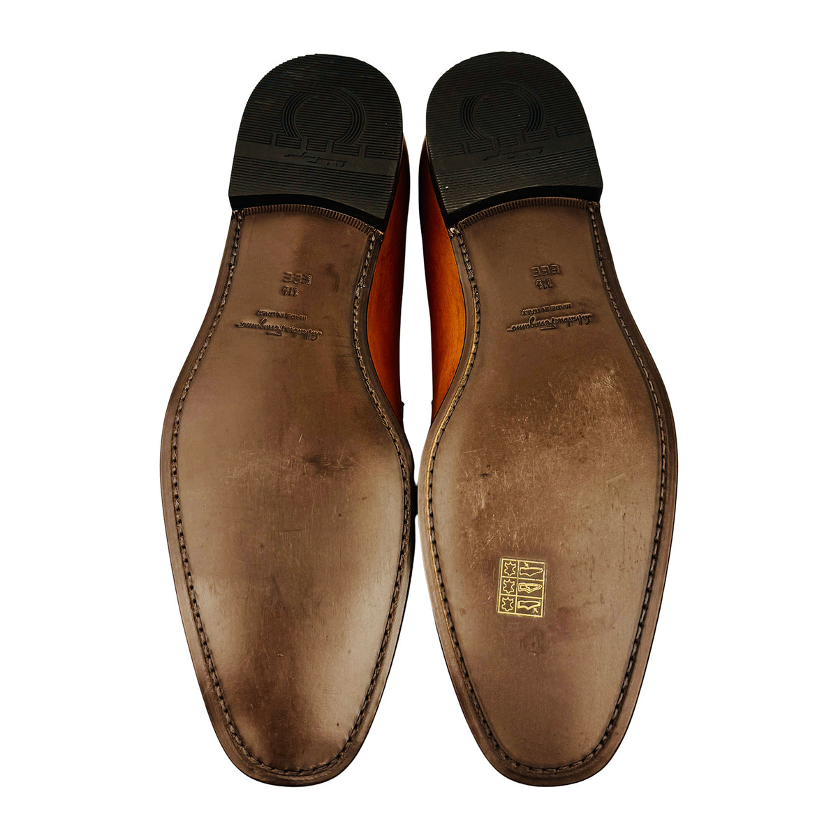 Salvatore Ferragamo Gancini Bit 'Tan Brown' Leather Loafers (Size 46)