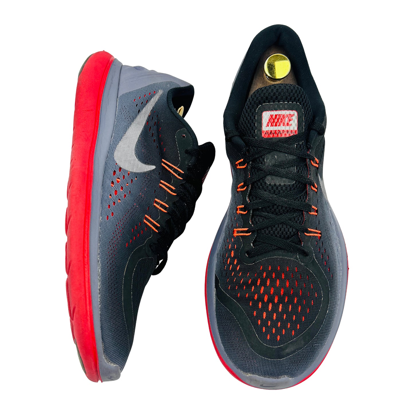 Nike Flex 2017 RN 'Black Tough Red' Shoes (Size 45) - 898457-008