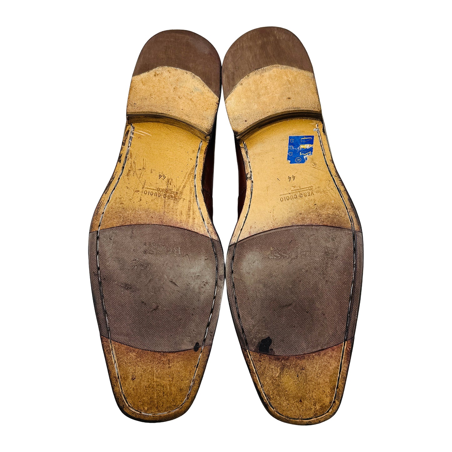 Hugo Boss Men's Brown Leather Loafers (Size 43.5)