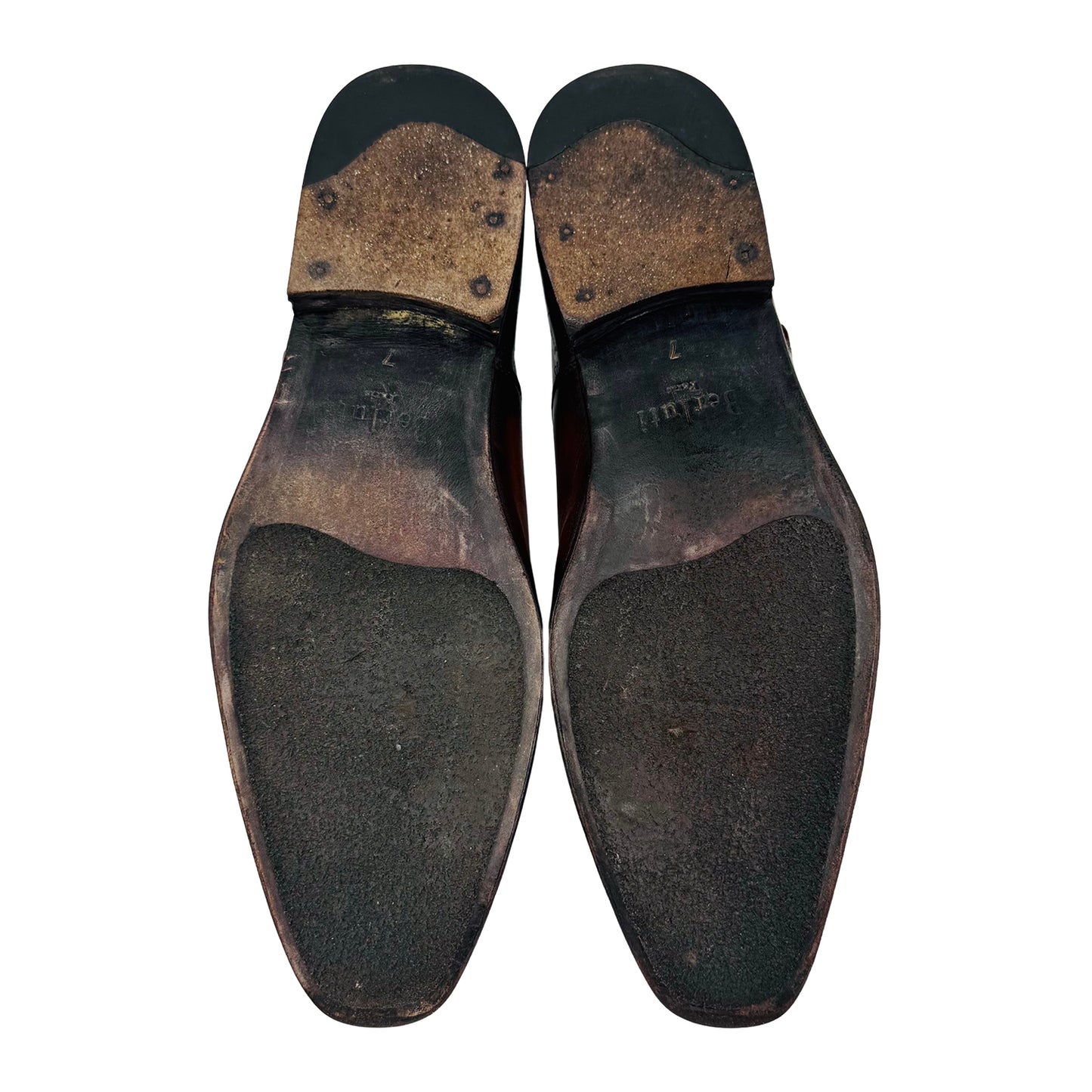 Berluti Scritto 'Brown Patina' Monk Strap Shoes (Size 41)