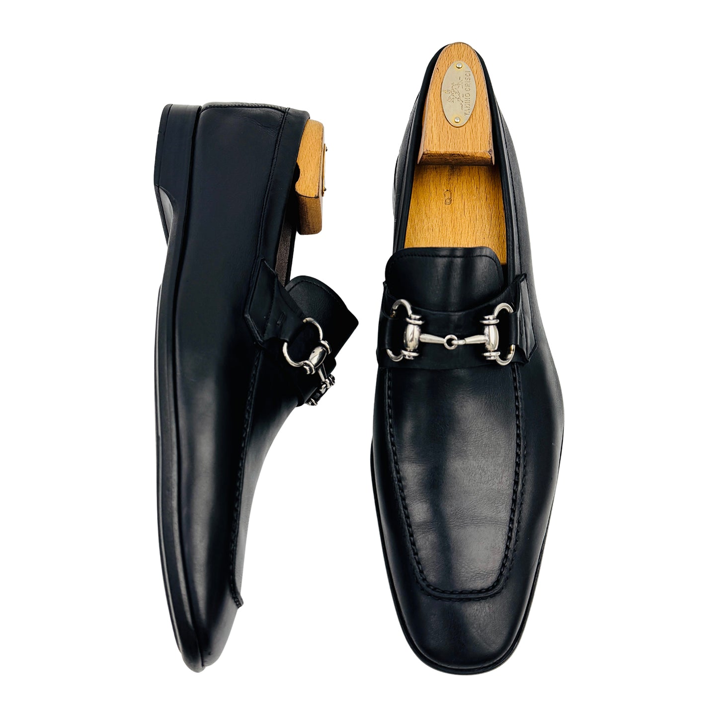 Magnanni Rafa II Black Leather Loafers (Size 42.5) - 18456