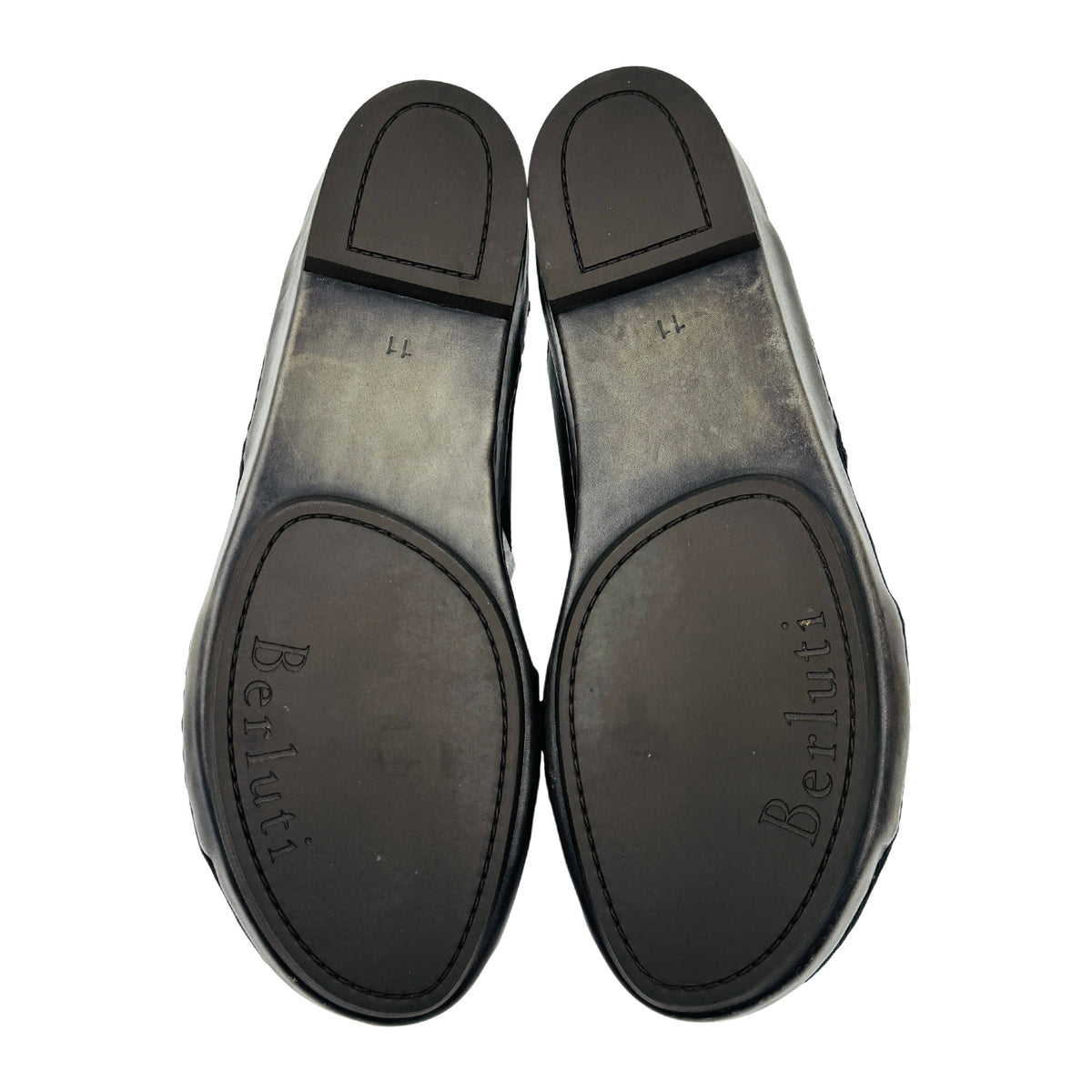 Berluti Men's Venezia Leather Slides (Size 44/44.5)