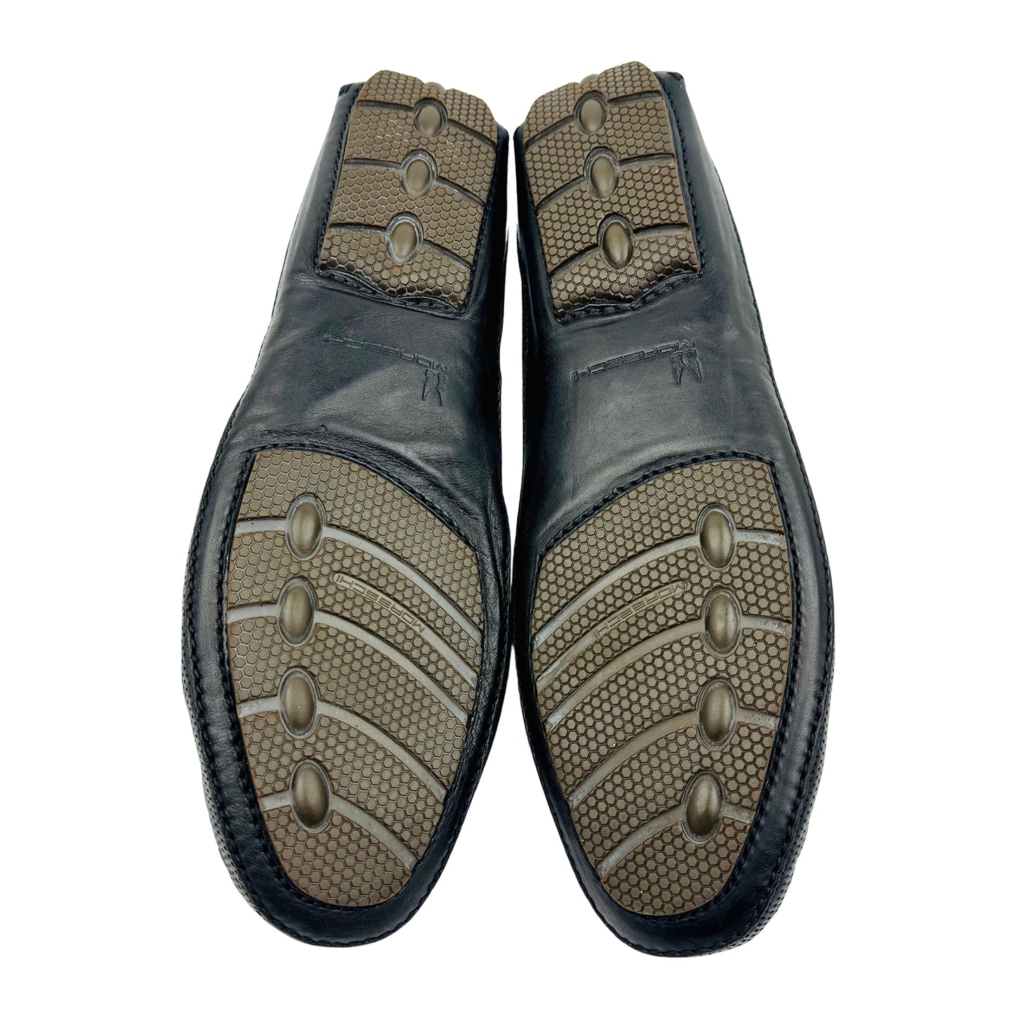 Moreschi Men's Black Croc Embossed Loafer (Size 45)