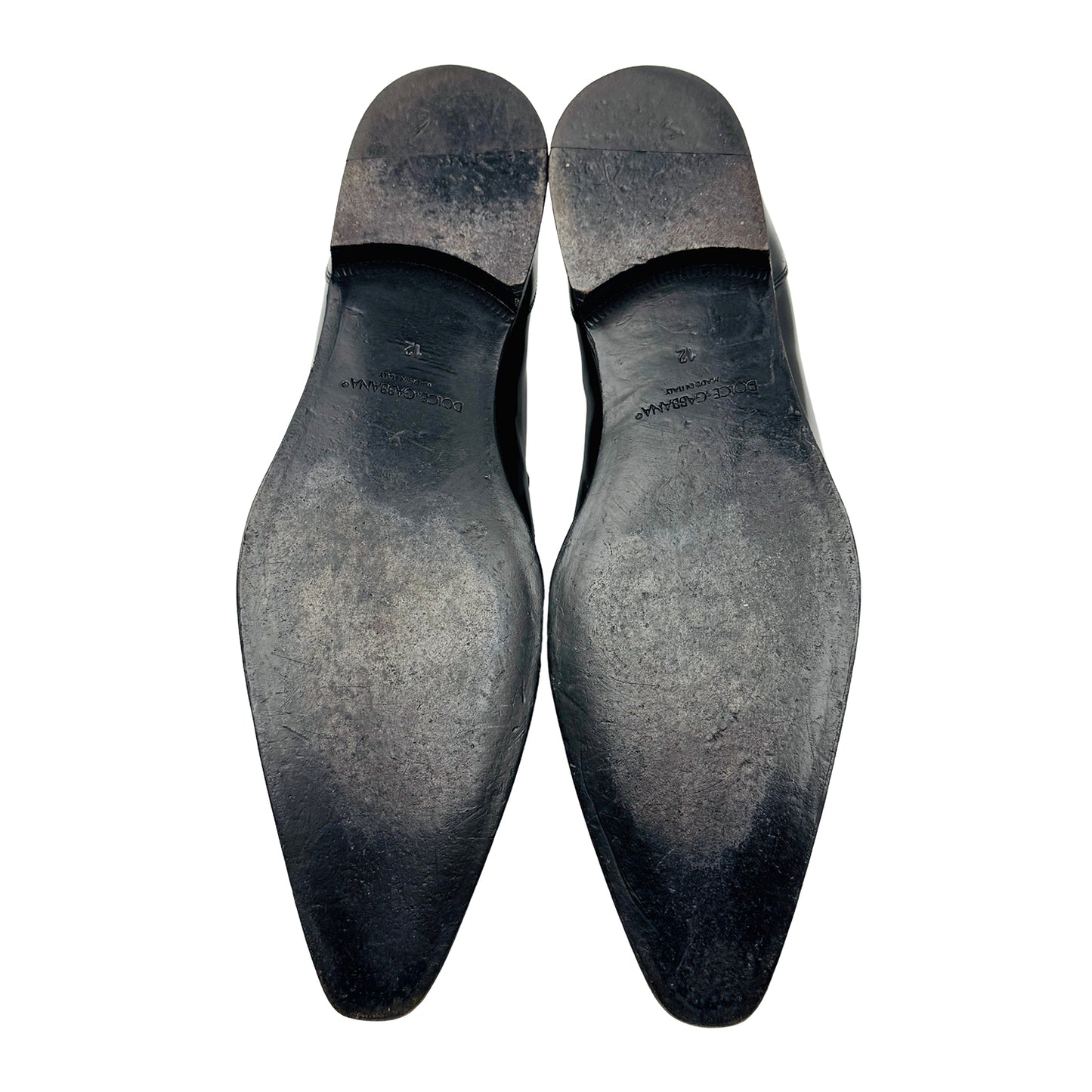 Dolce & Gabbana Black Square Toe Loafers (Size 46/46.5)
