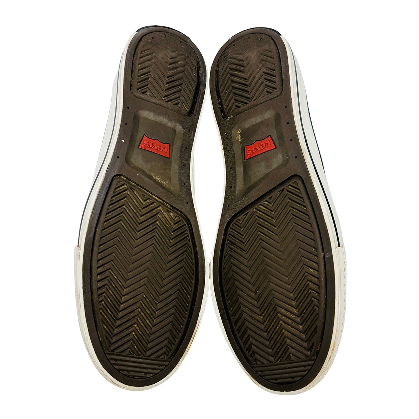 Levi's Men's Black Leather Sneakers (Size 43)