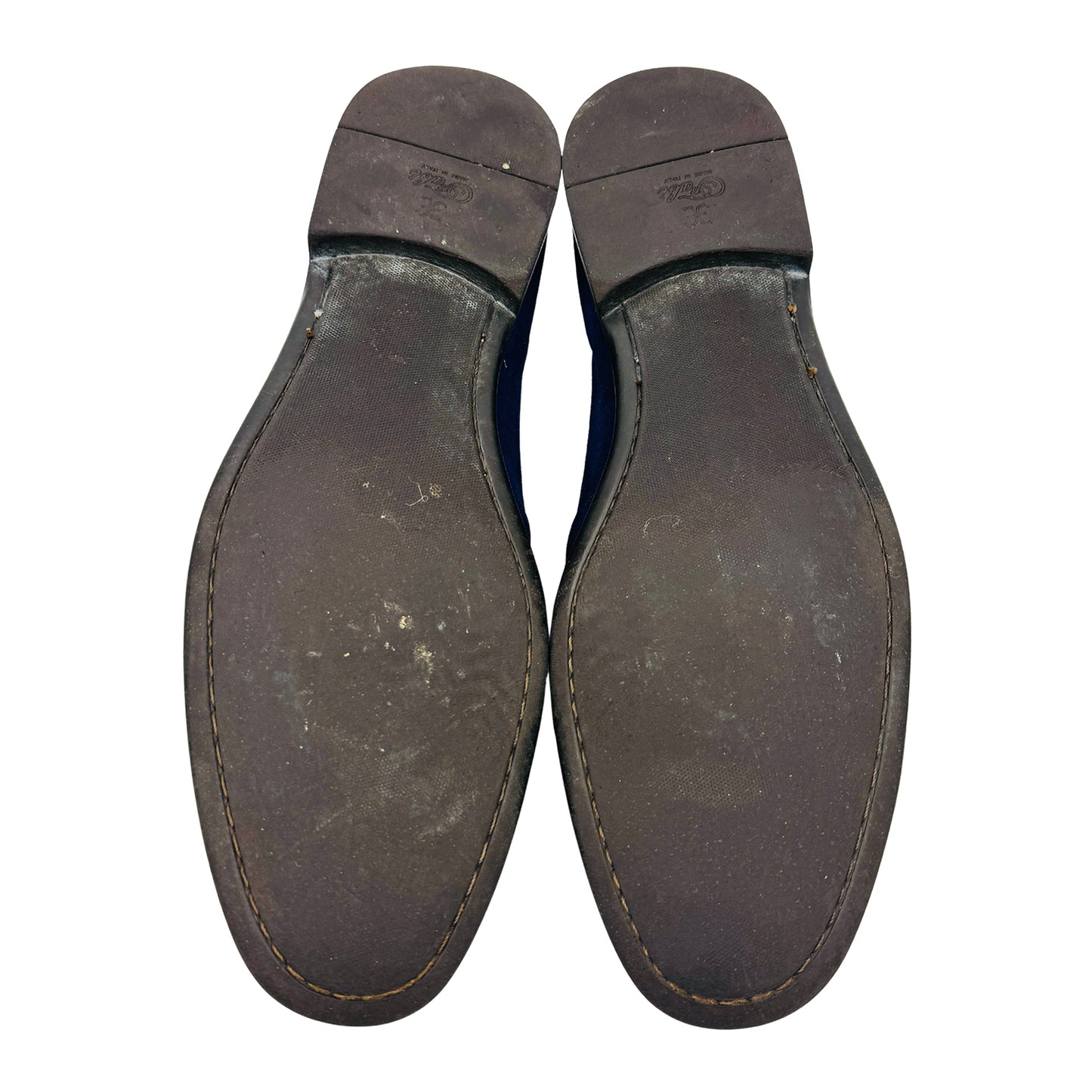 Fabi Men's Blue Suede Bit Loafers (Size 43/43.5)