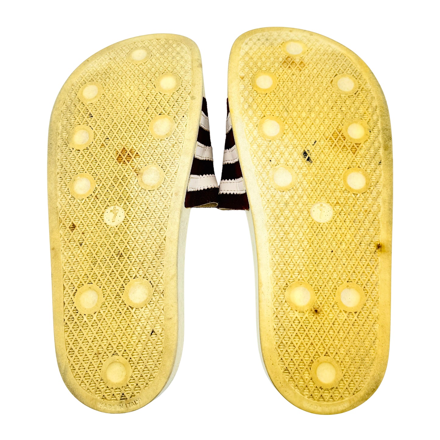 Adidas Adilette Burgundy Slides (Size 40.5) - BD7574