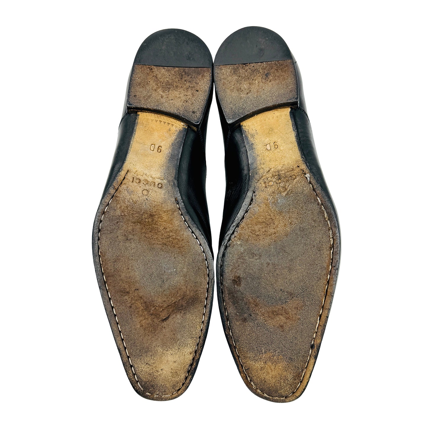 Gucci Men's Black Leather Italian Loafers (Size 43)