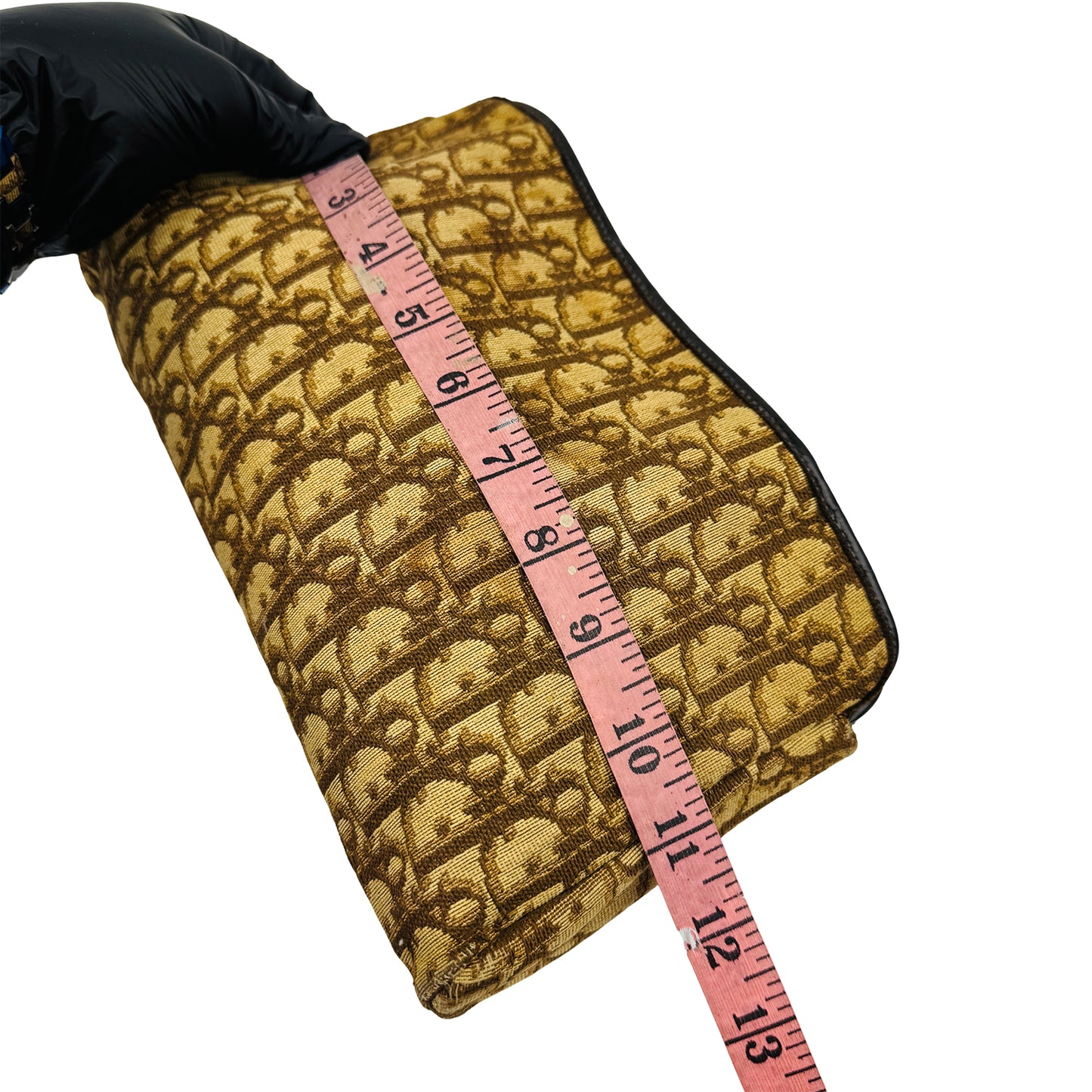 Christian Dior 'Beige Brown' Logo Clutch Bag