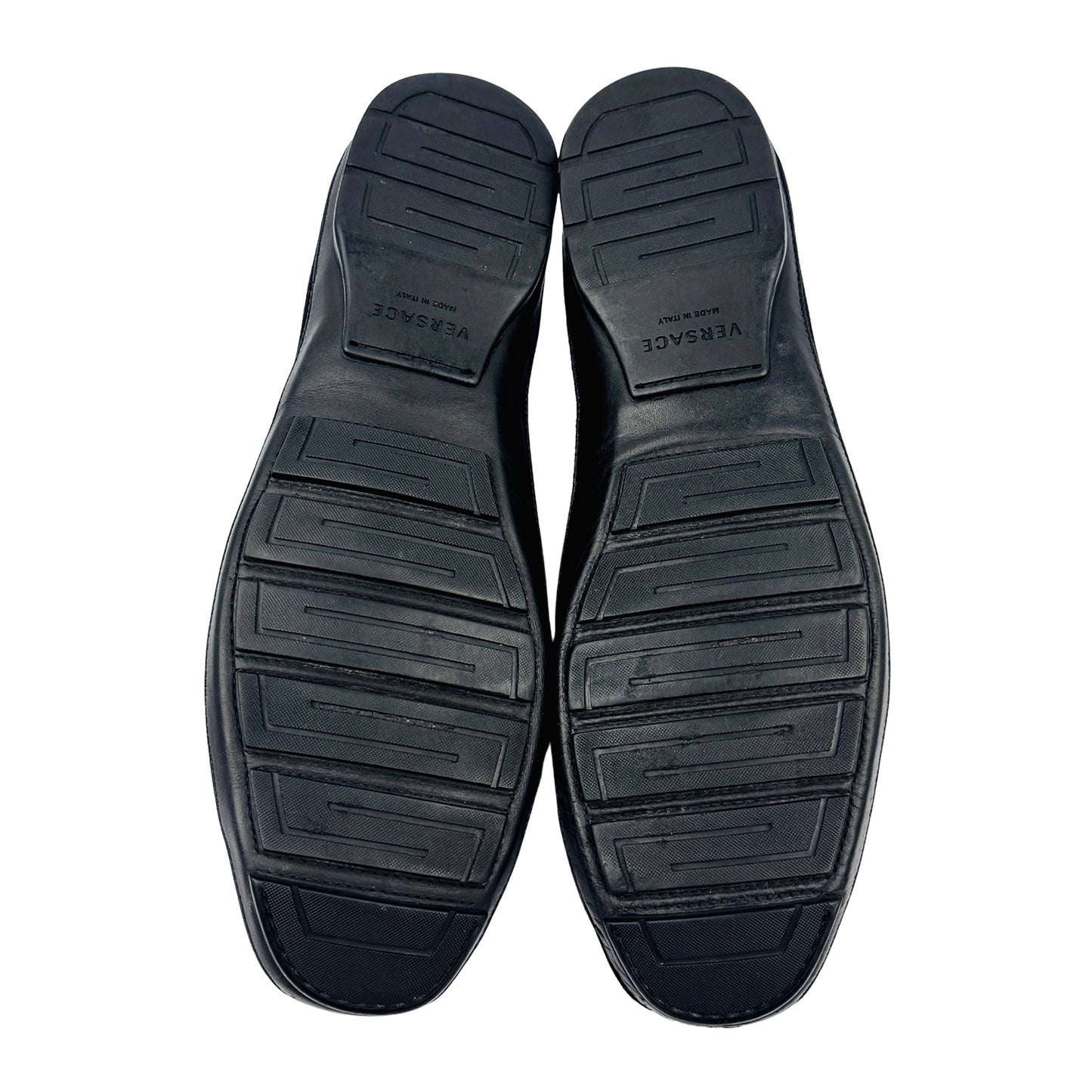 Versace Men's Medusa Black Suede Loafers (Size 44/44.5)