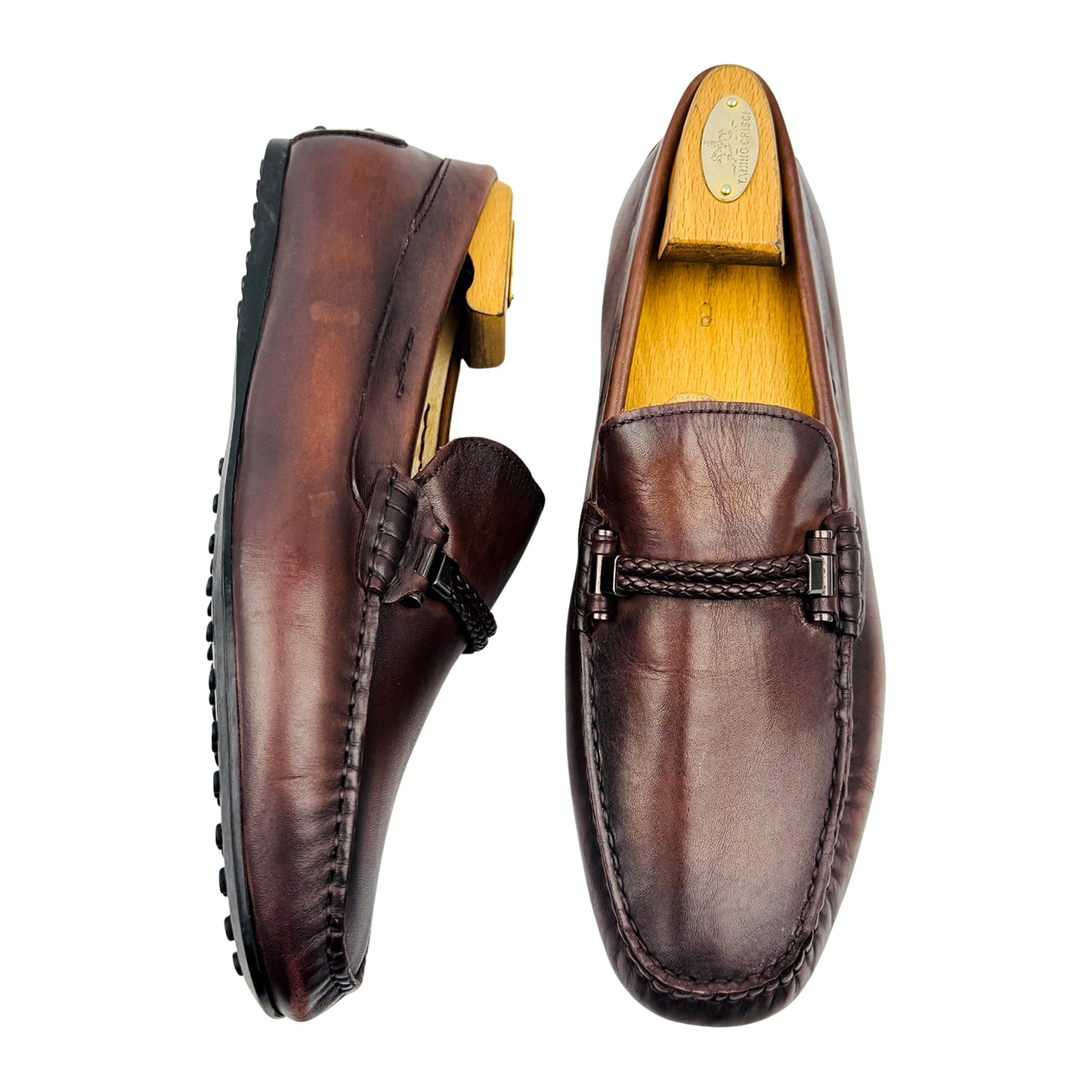 Pierre Cardin Men's Dark Brown Loafers (Size 42.5)