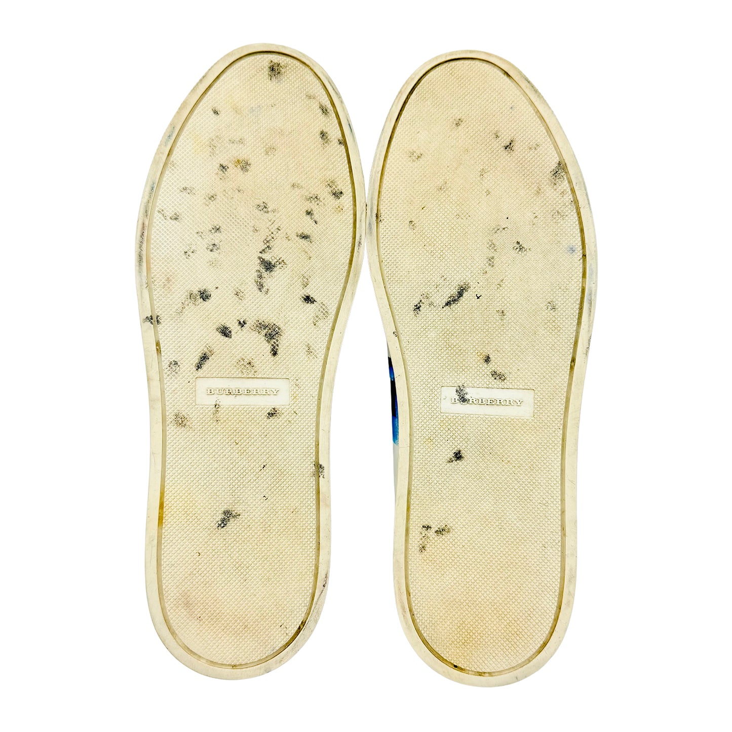 Burberry Men's Low-Top White Sneakers (Size 40/40.5)