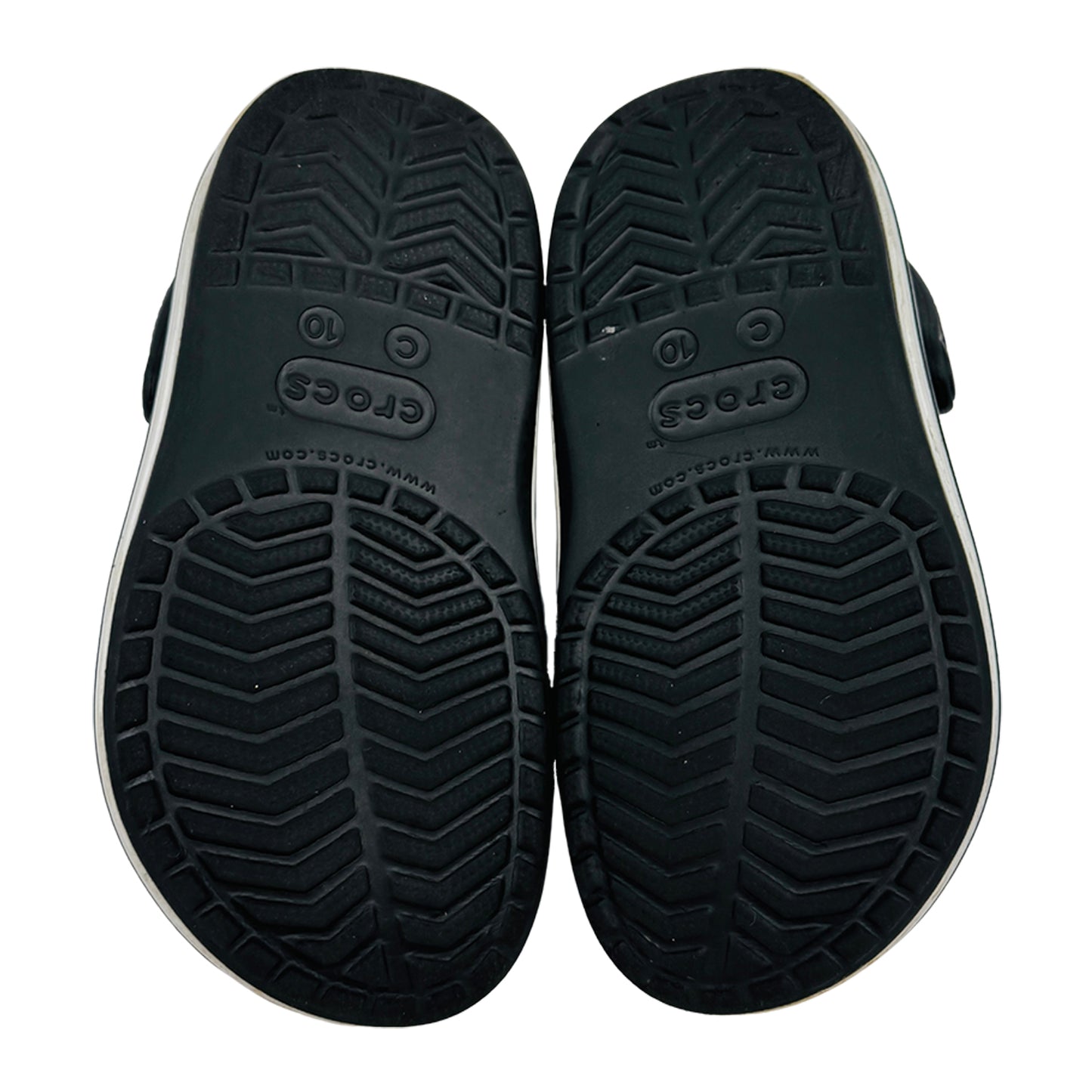 Crocs Kid's Crocband Black Clogs (Size 27/28)