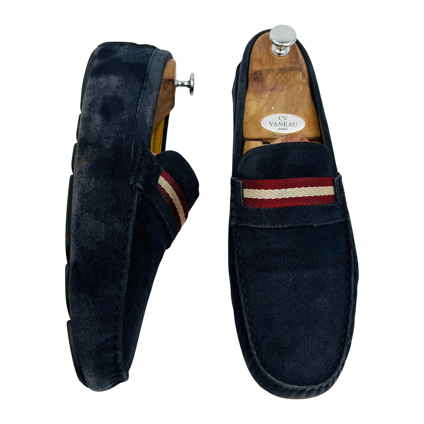 Bally Men's 'Dark Navy' Suede Leather Loafer (Size 45)