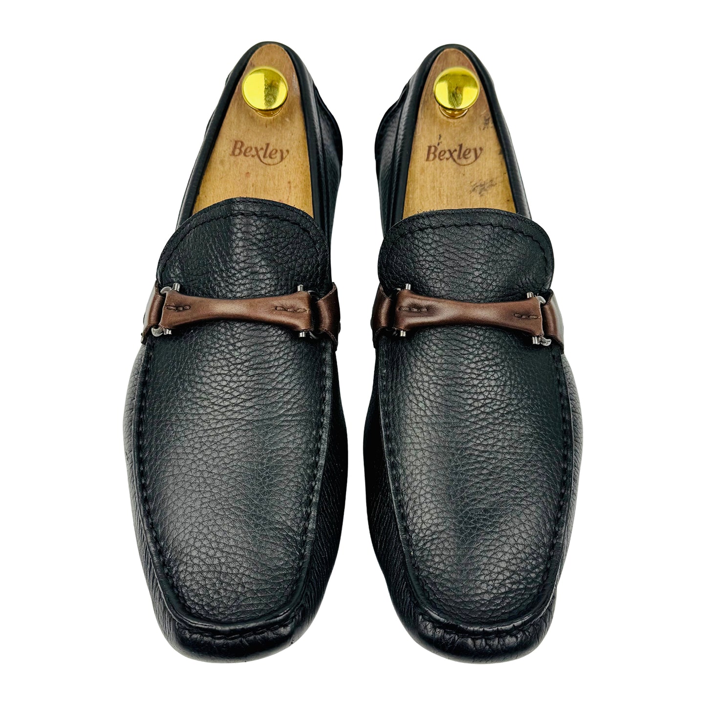 Salvatore Ferragamo Granprix Grained Leather Loafer (Size 43.5)