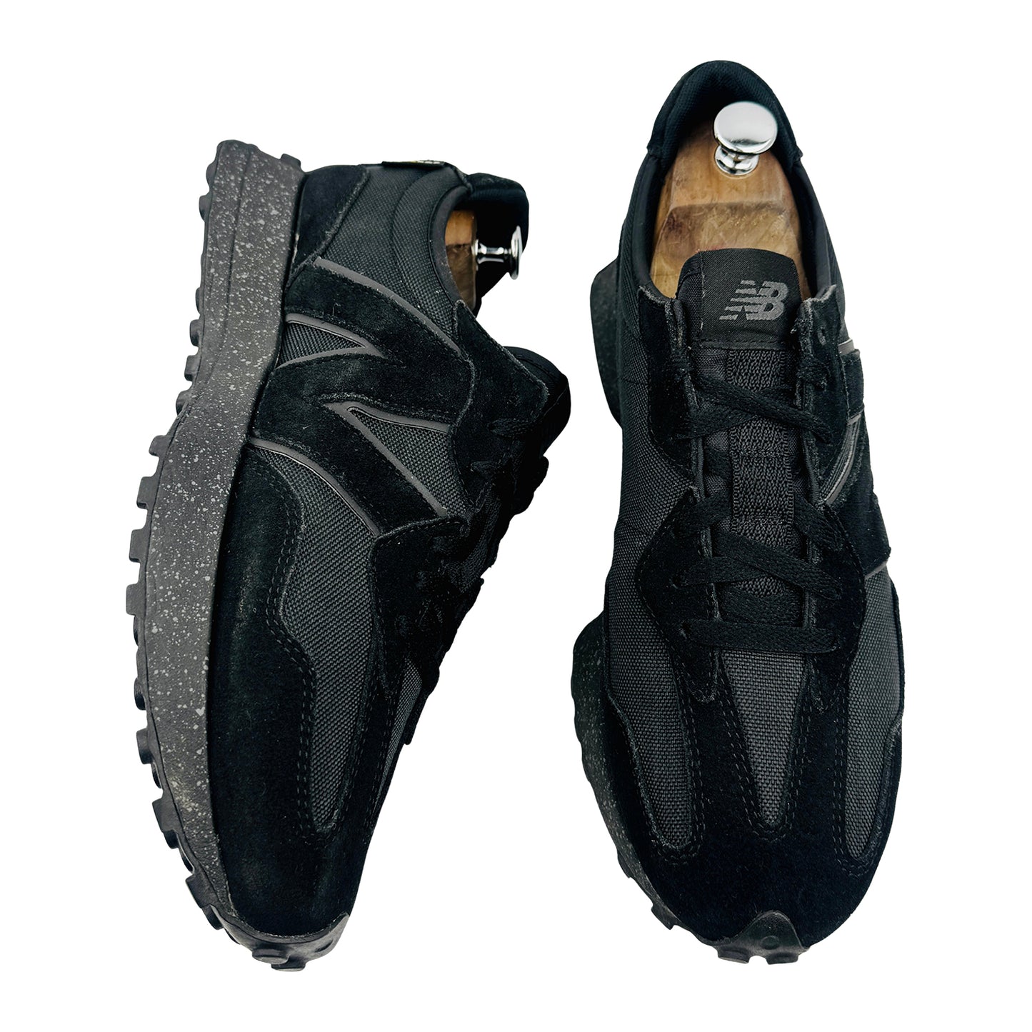 New Balance 327 'Triple Black' Sneakers (Size 45) - MS327CCB