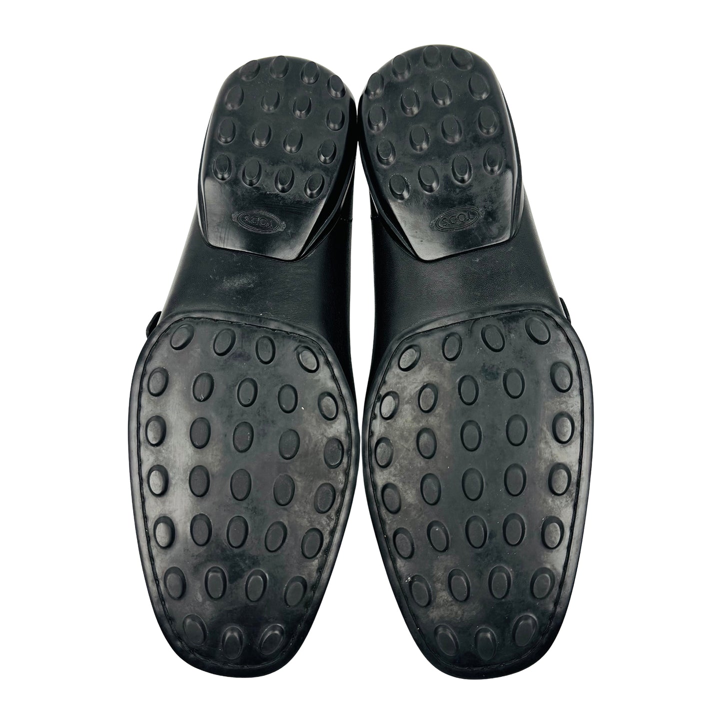 Tod’s Men's Black Leather Buckle Loafers (Size 42.5)