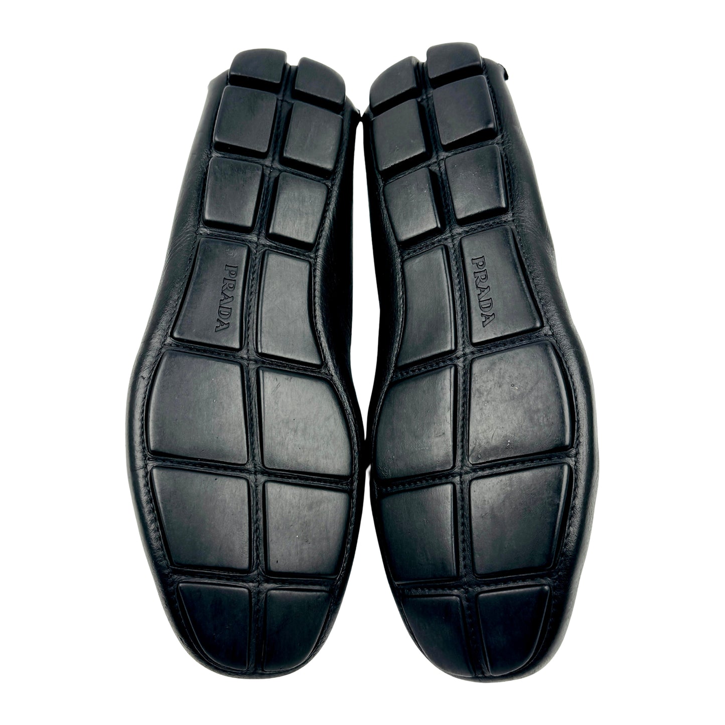 Prada Black Leather Driving Loafers (Size 39/39.5) - 45375221
