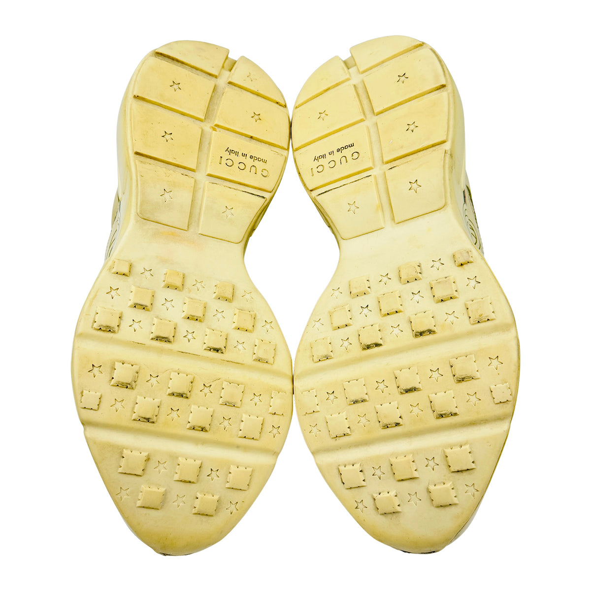 Gucci Rhyton Ivory Leather Shoes (Size 42) - 500877 DRW00 9522