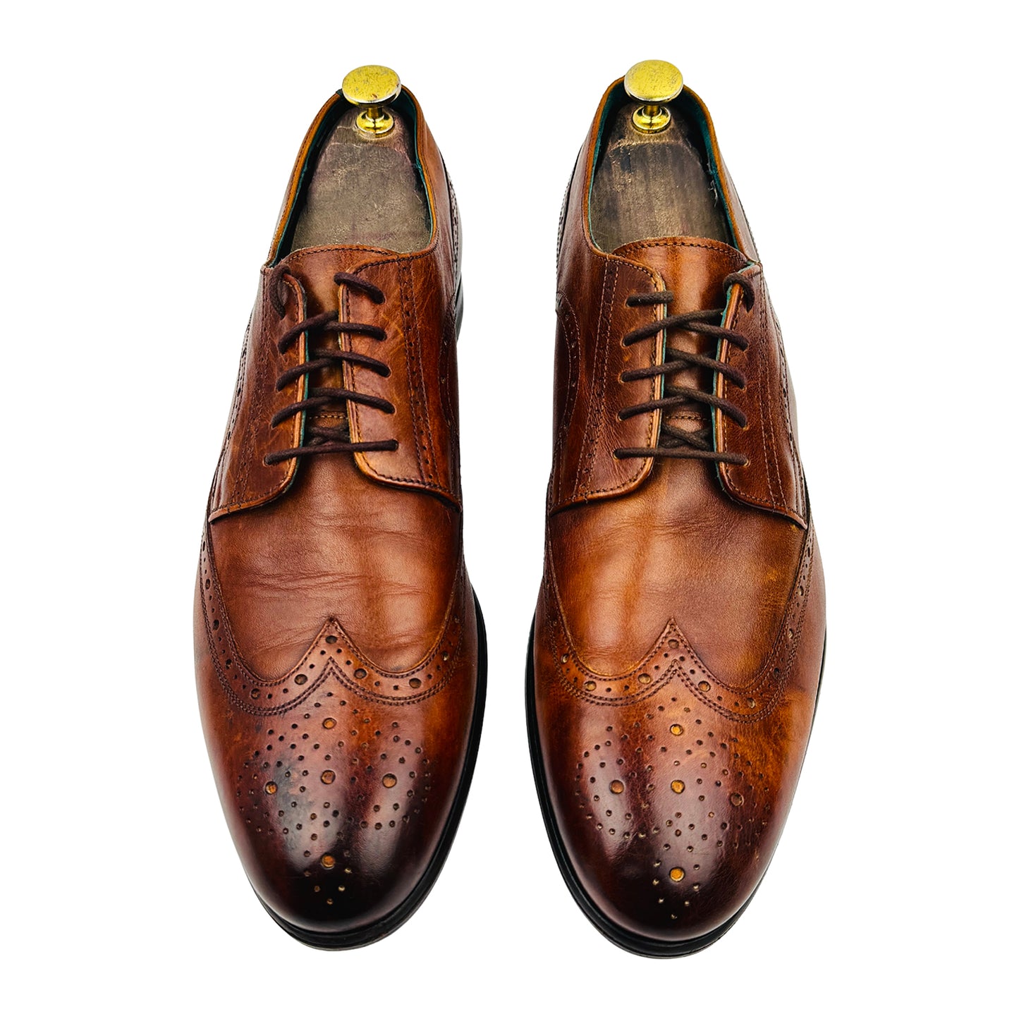 Ted Baker Men's Brown Leather Derby Shoes (Size 45)