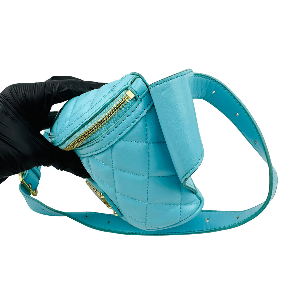Love Moschino Quilted Logo Belt Bag - JC4003PP1OLA0701