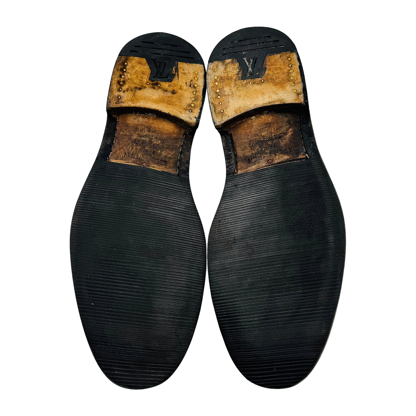 Louis Vuitton Major Black Leather Loafers (Size 42)