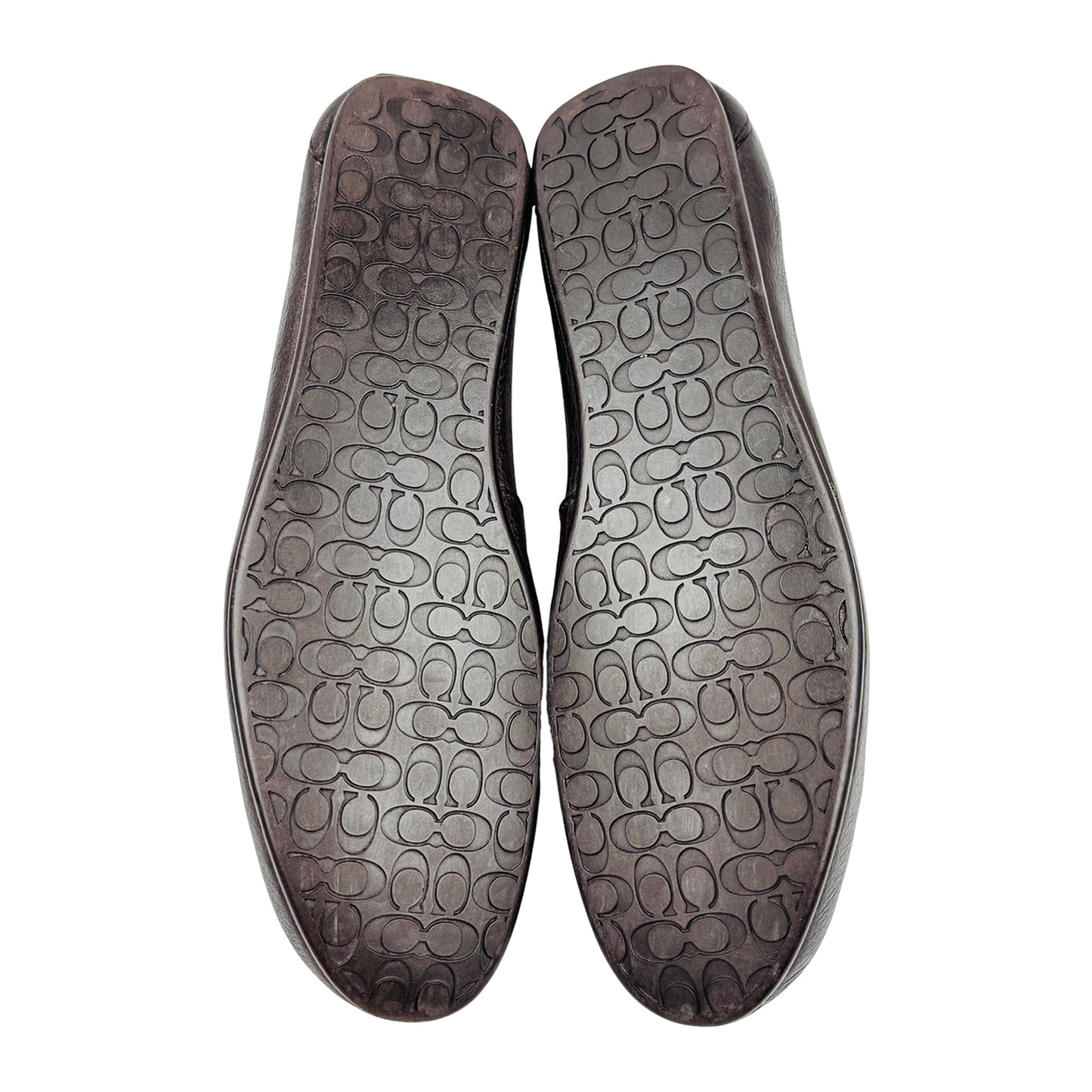 Coach Signature Leather Dark Brown Loafers (Size 44)