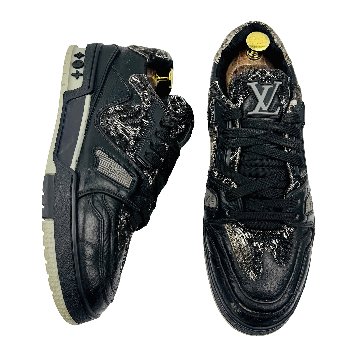 Louis Vuitton LV Monogram Denim Canvas Sneakers (Size 41)