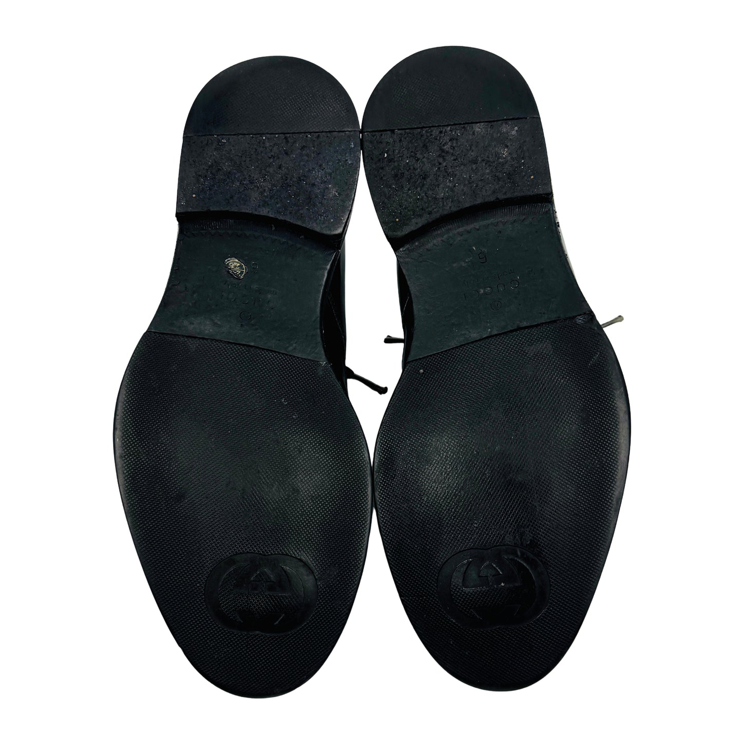 Gucci Men's Black Leather Oxford Shoes (Size 41)