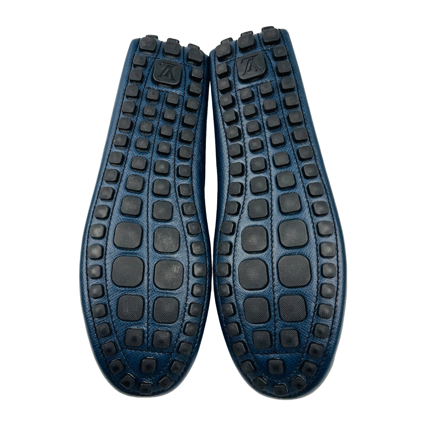 Louis Vuitton Arizona 'Marine Blue' Taiga Leather Loafers (Size 44)