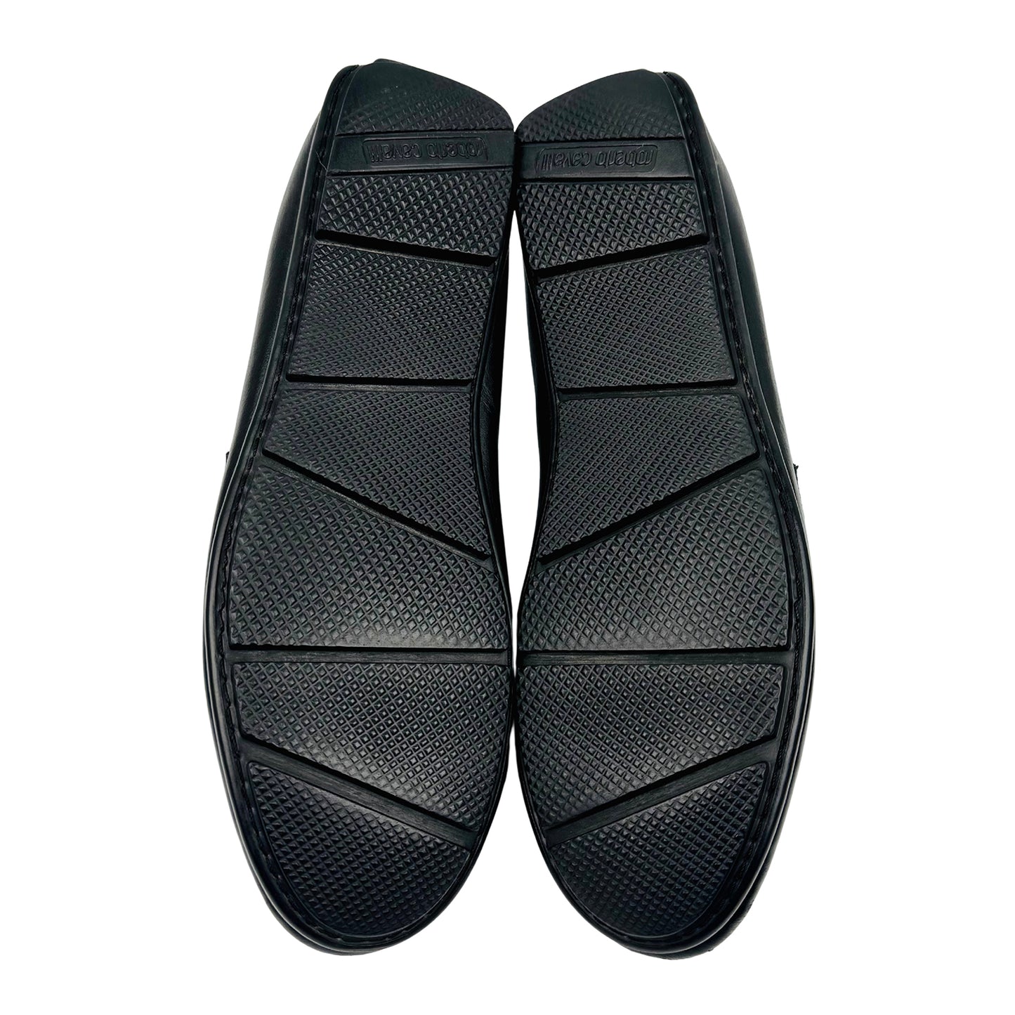 Roberto Cavalli Black Leather Loafers (Size 40)